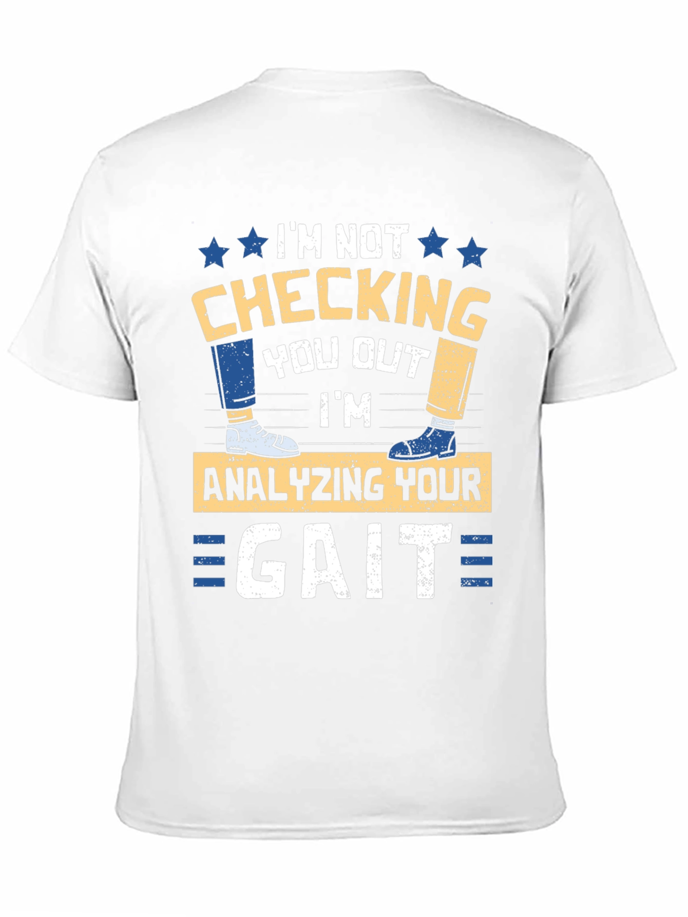 Black Gait Analysis T-Shirt - Funny Podiatrist Tee view 11