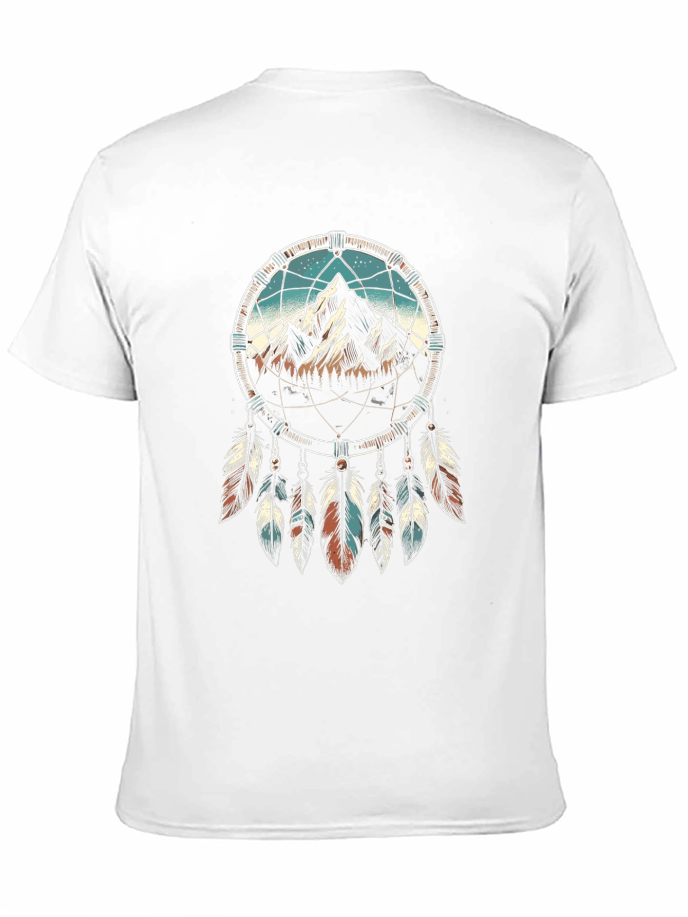 Black Dreamcatcher Mountain Graphic Tee - Black view 11