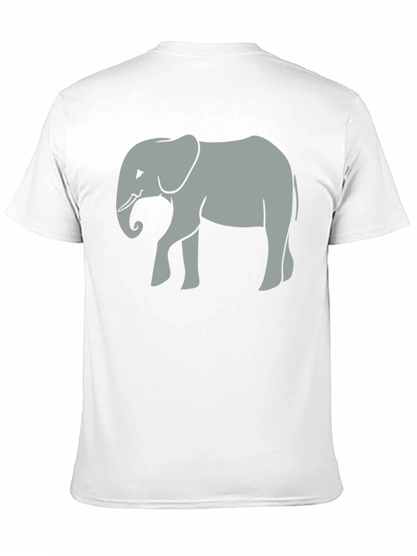 Black Elephant Graphic Tee - Unisex Black Cotton T-Shirt view 11