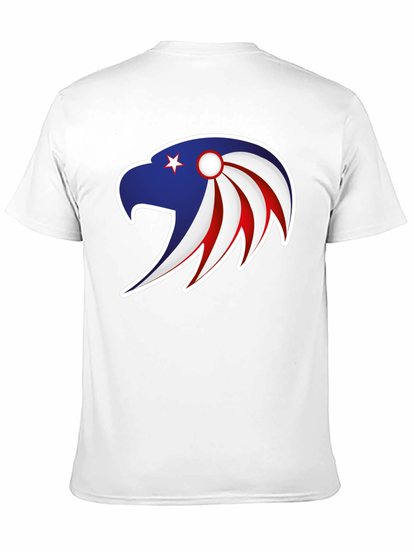 Patriotic Eagle Graphic Tee - Stylish Men's Black T-Shirt - 11