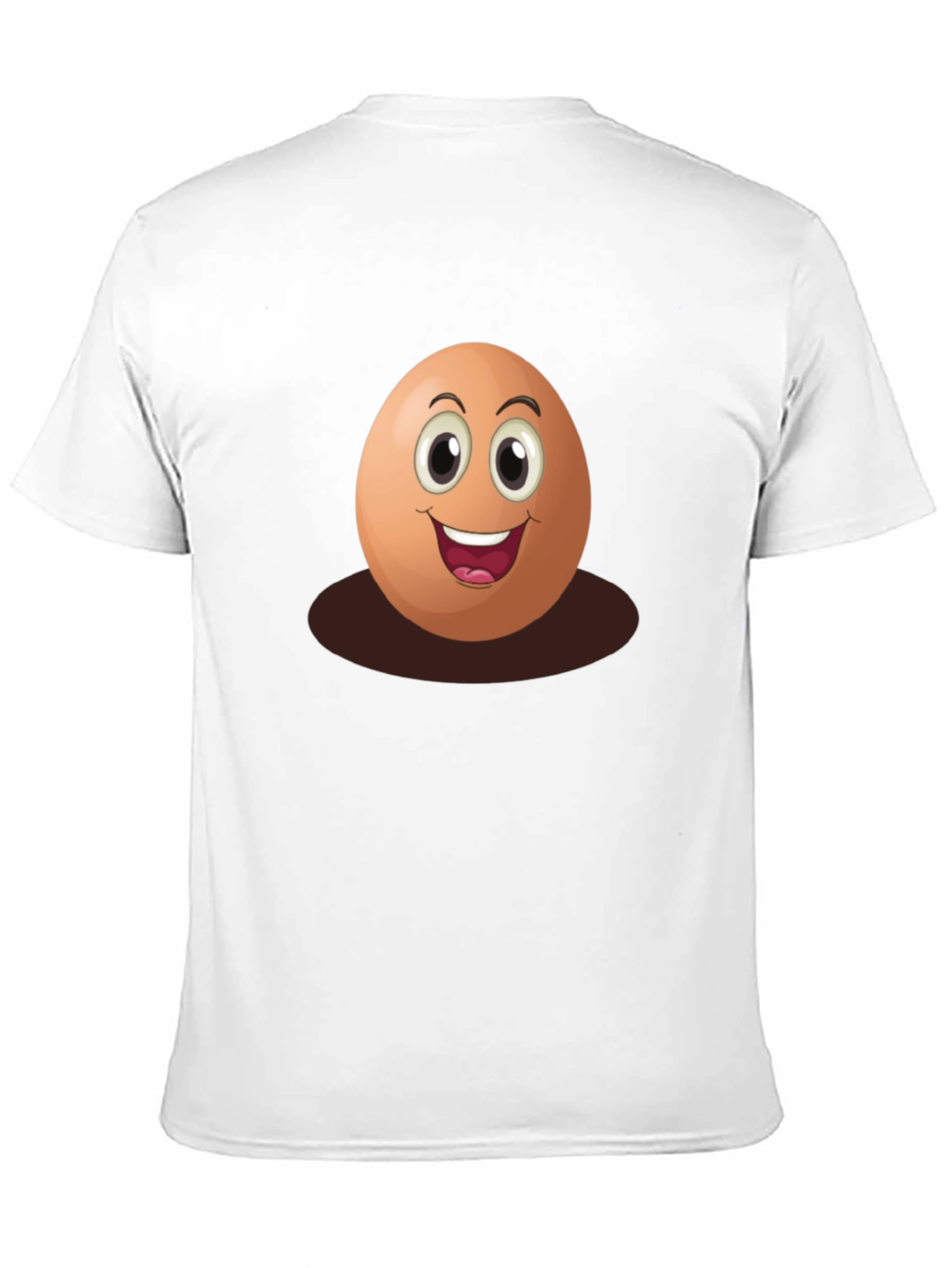 Black Funny Egg Cartoon Graphic T-Shirt view 11