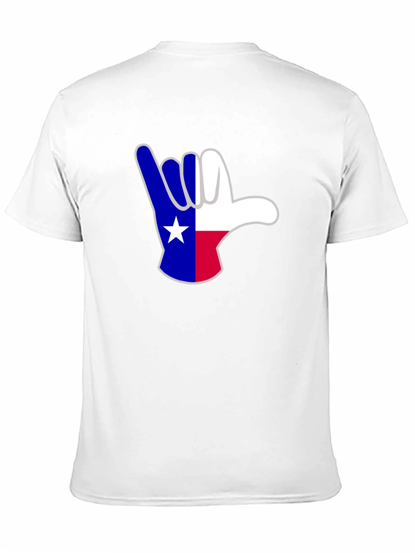 Black Texas Shaka Hand Sign T-Shirt view 11