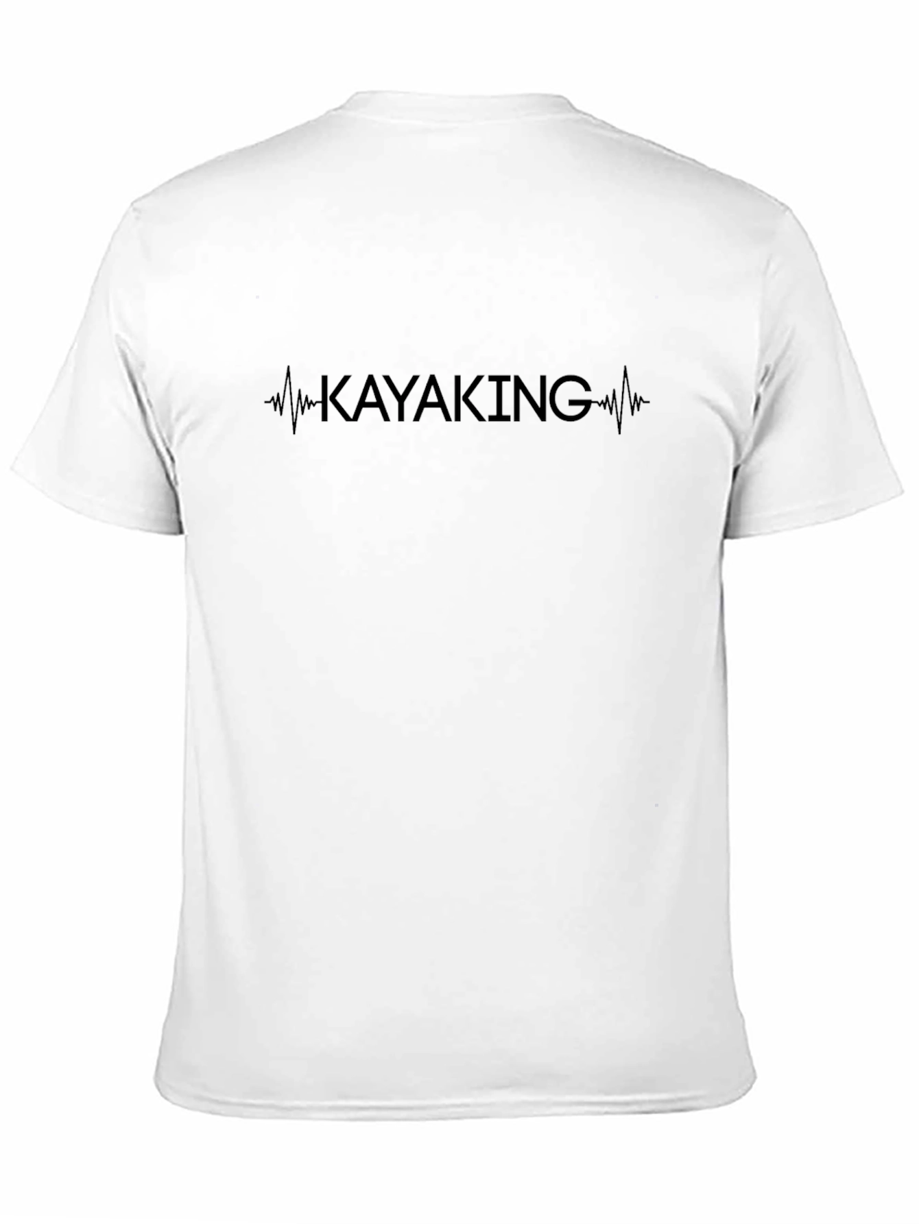 Black Kayaking Heartbeat Graphic Tee - Unisex view 11