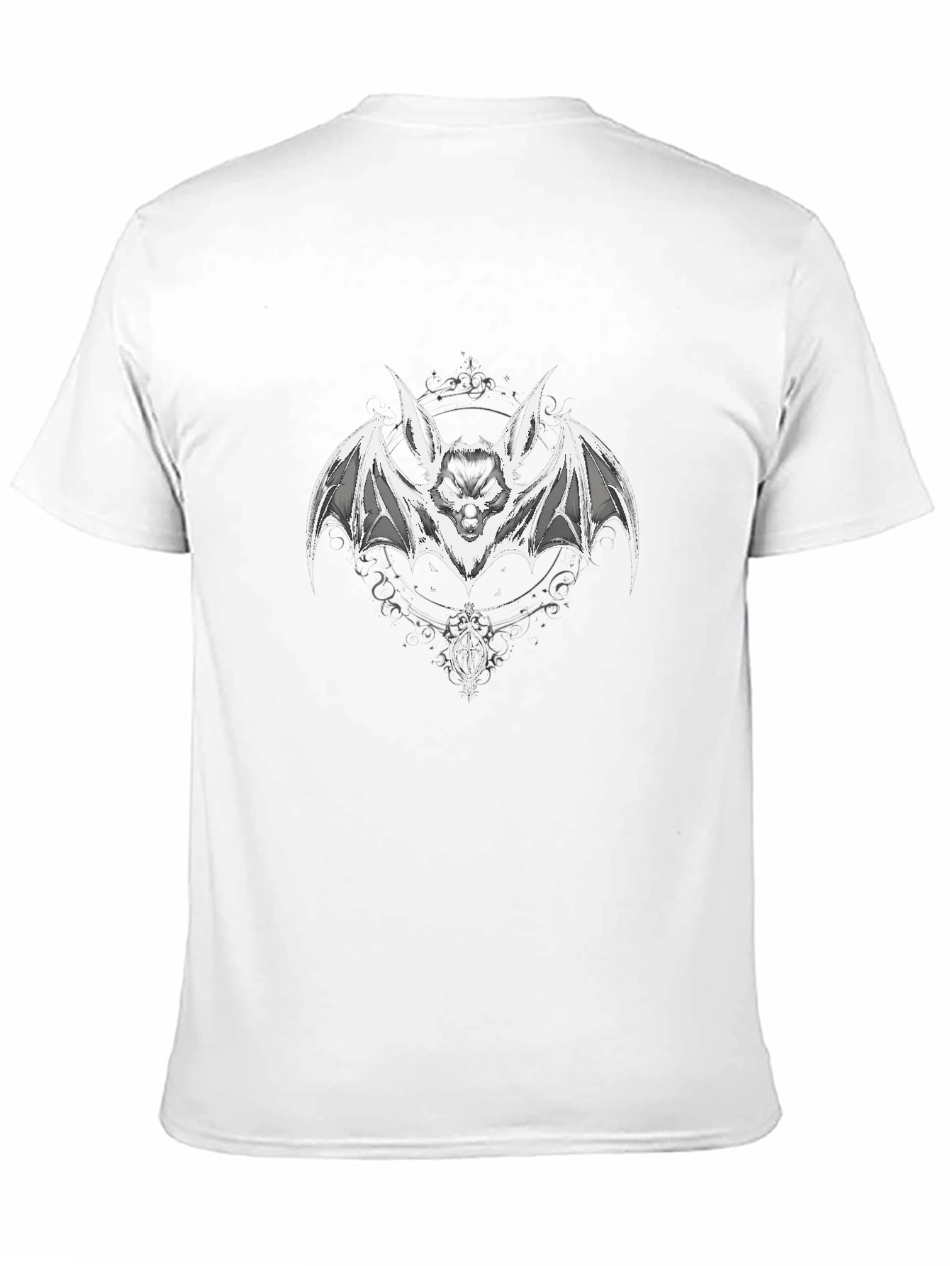 Black Bat Graphic Black T-Shirt view 11