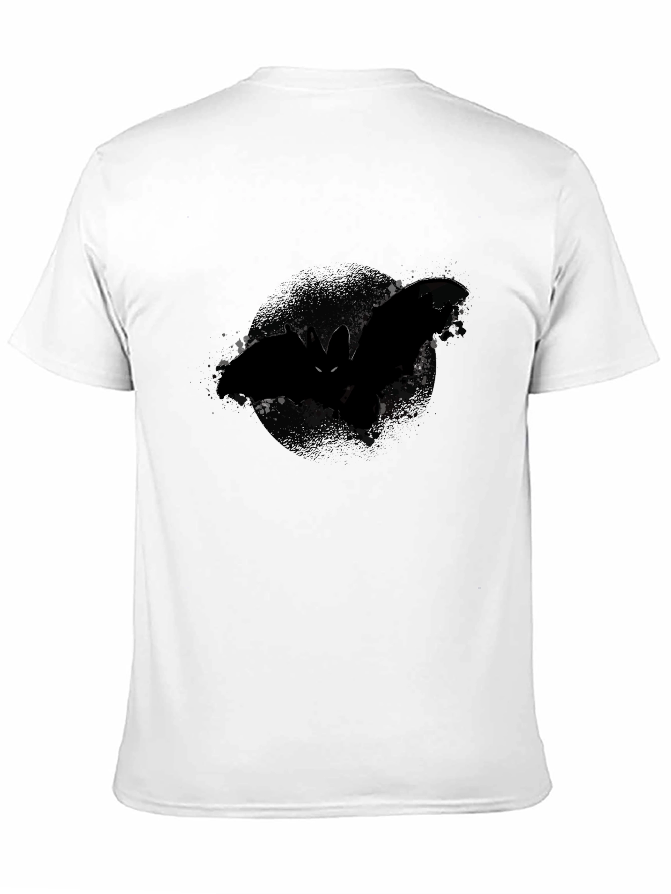 Black Men's Black Bat Graphic Tee view 11