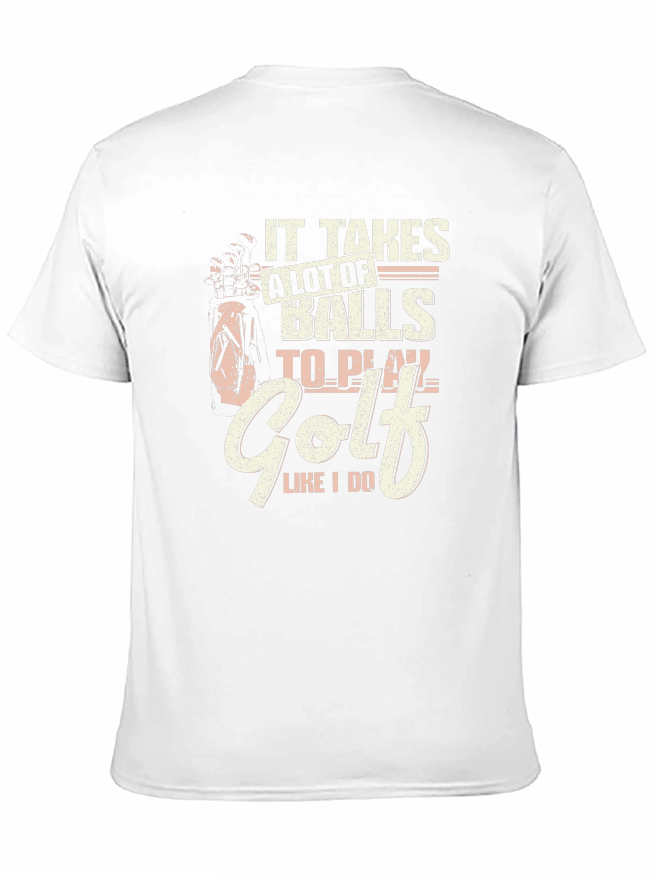 Black Funny Golf T-Shirt - It Takes Balls to Play view 11