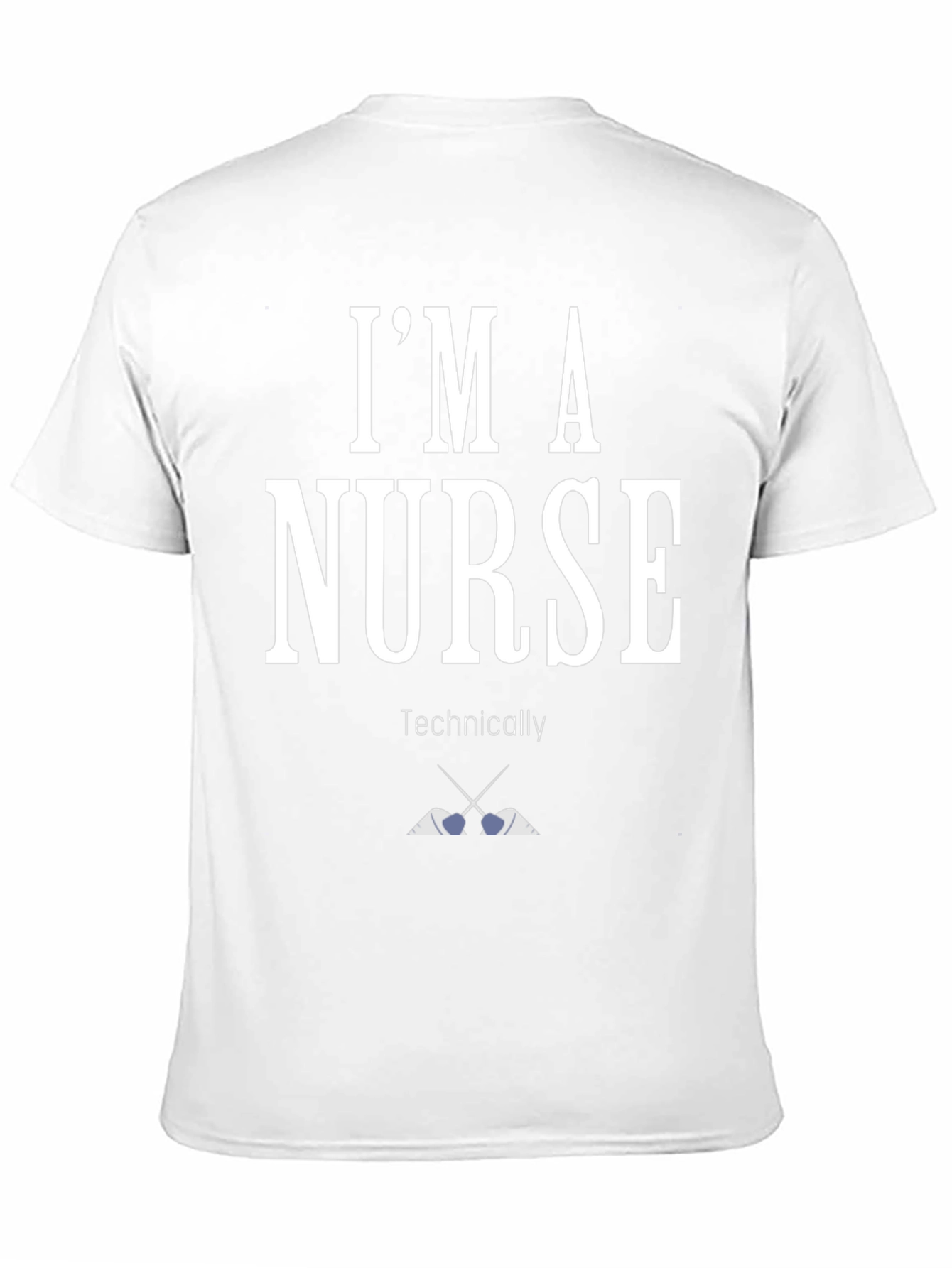 Black I'm A Nurse Technically T-Shirt Funny view 11