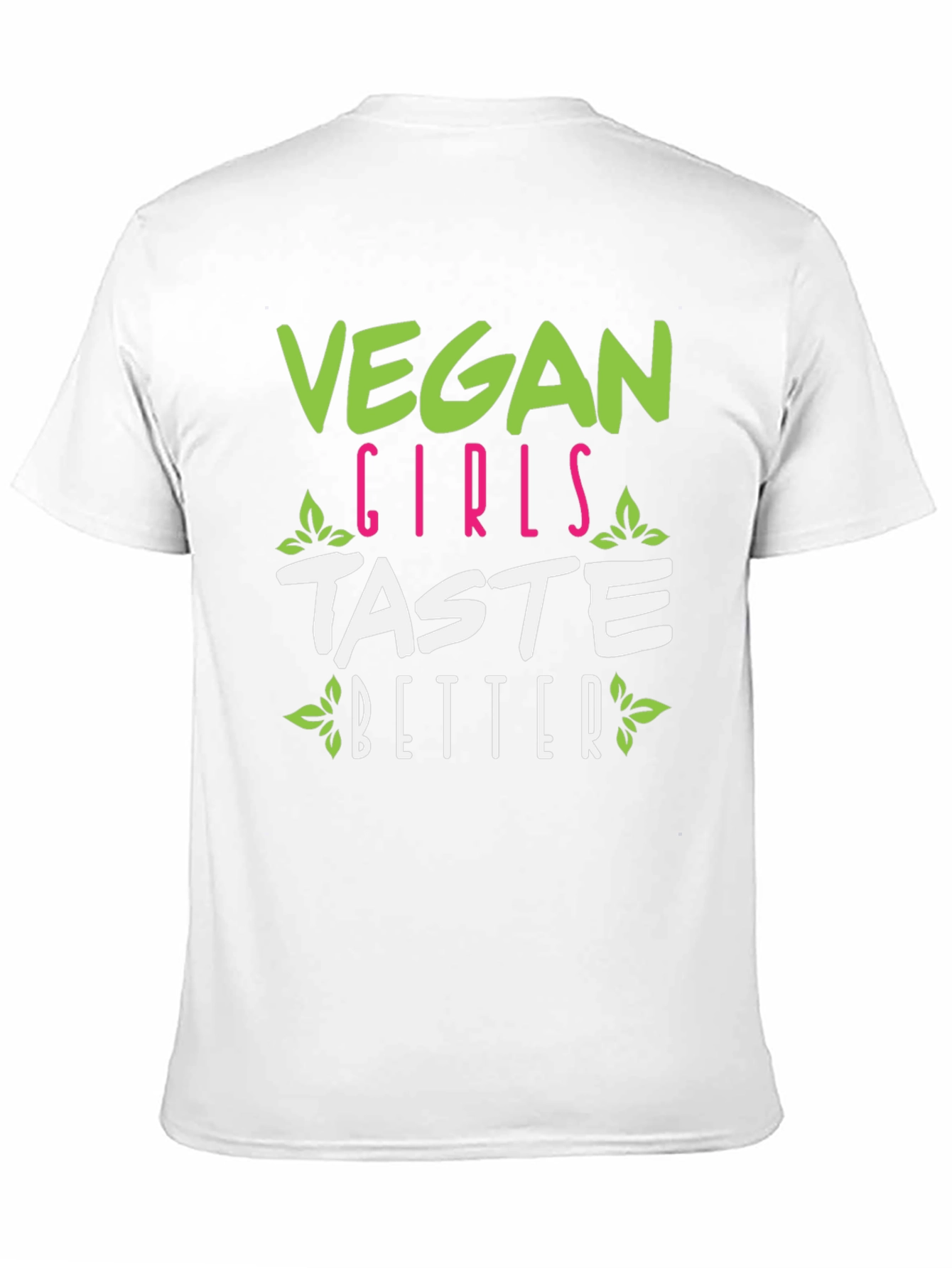 Black Vegan Girls Taste Better Graphic Tee view 11