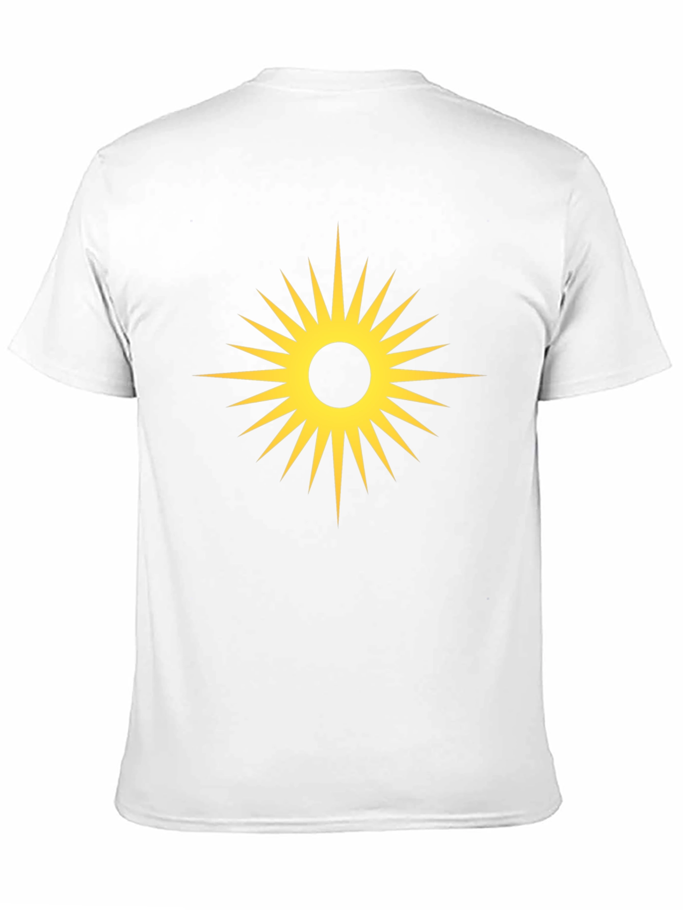 Black Radiant Sunburst Graphic Tee - Black Cotton T-Shirt view 11