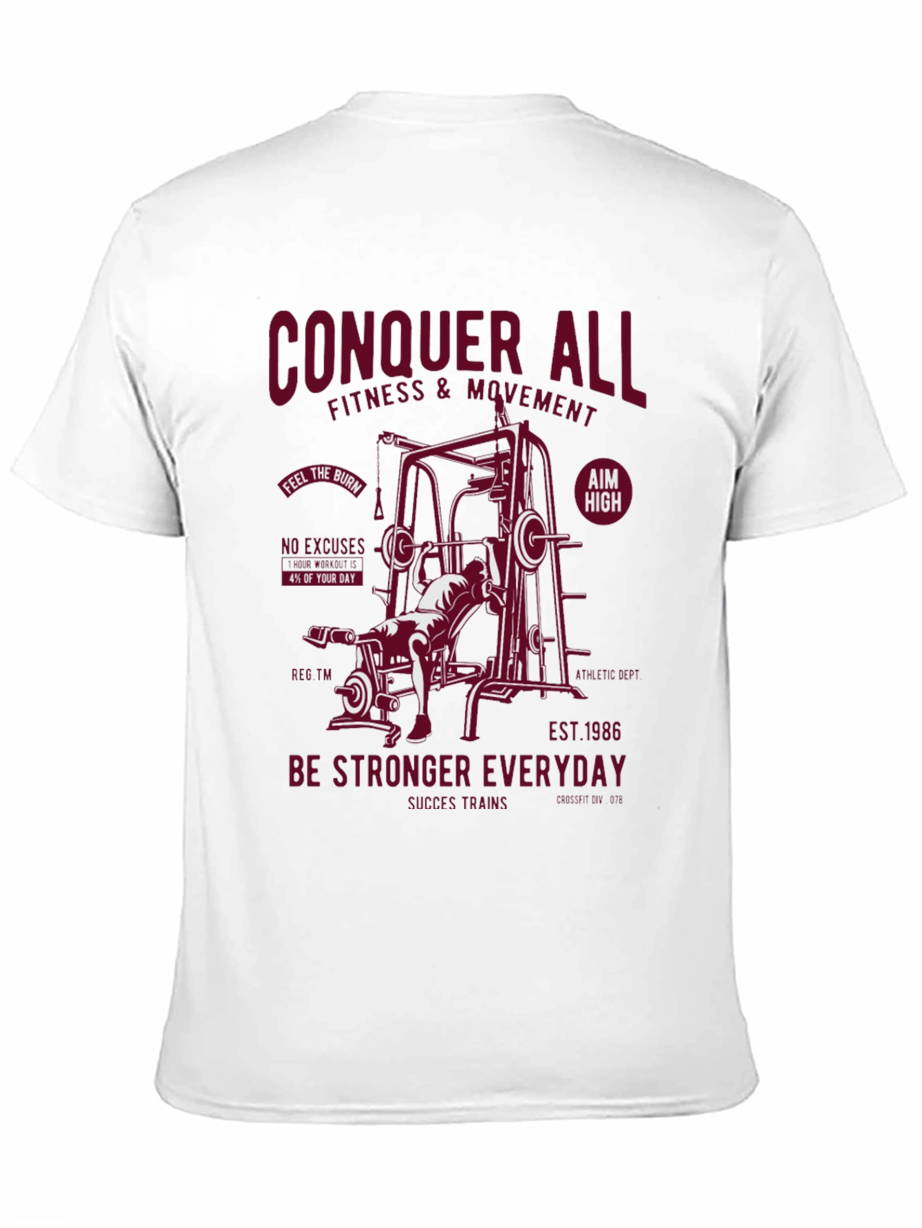 Black Conquer All Fitness T-Shirt view 11