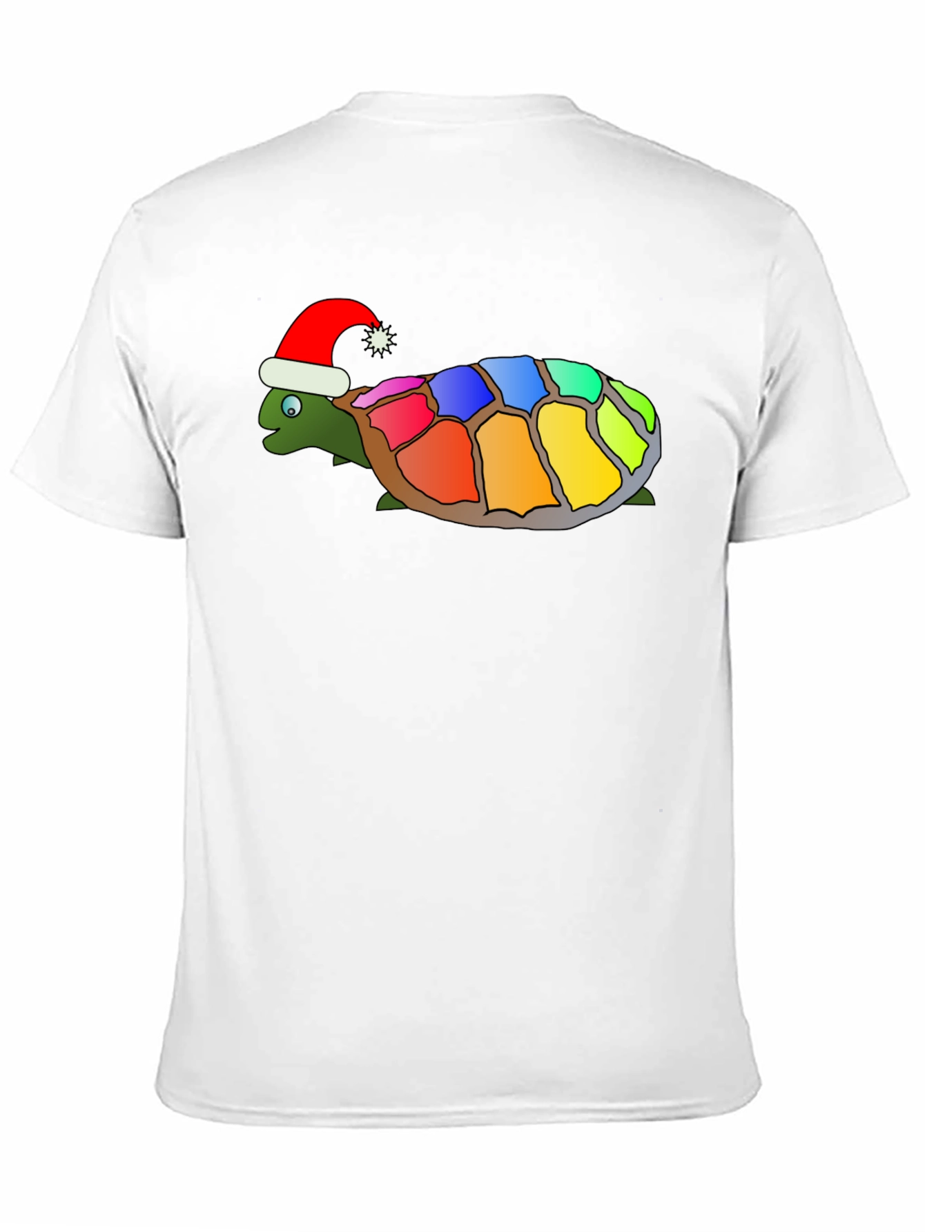 Black Festive Rainbow Turtle Graphic Tee view 11