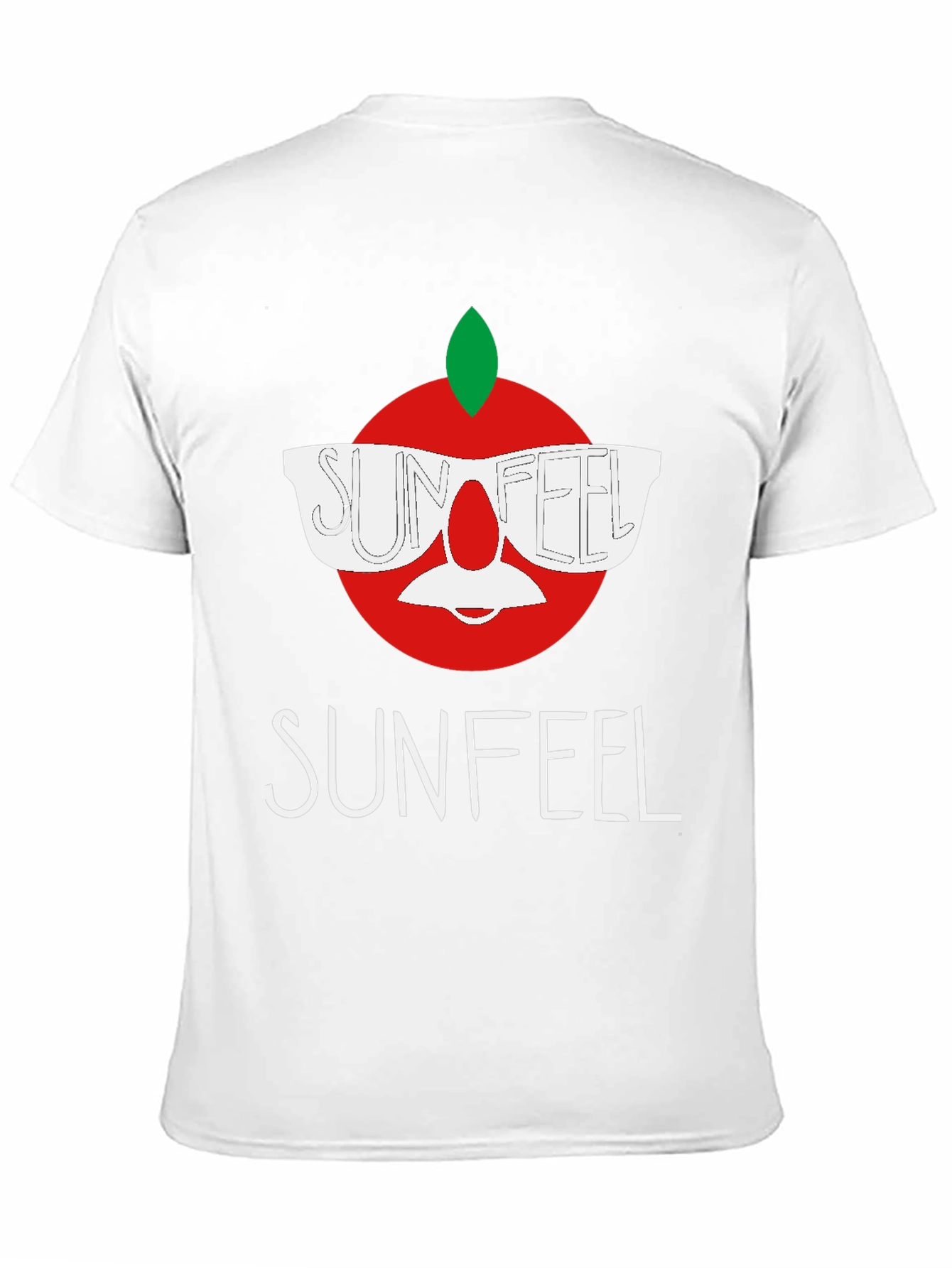 Black Sunfeel T-Shirt - Funny Apple Design view 11