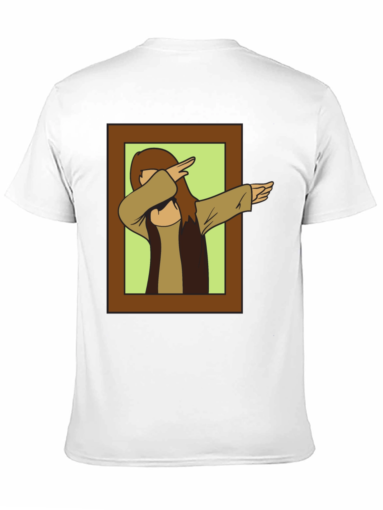 Black Dabbing Jesus Graphic Tee - Novelty Black T-Shirt view 11