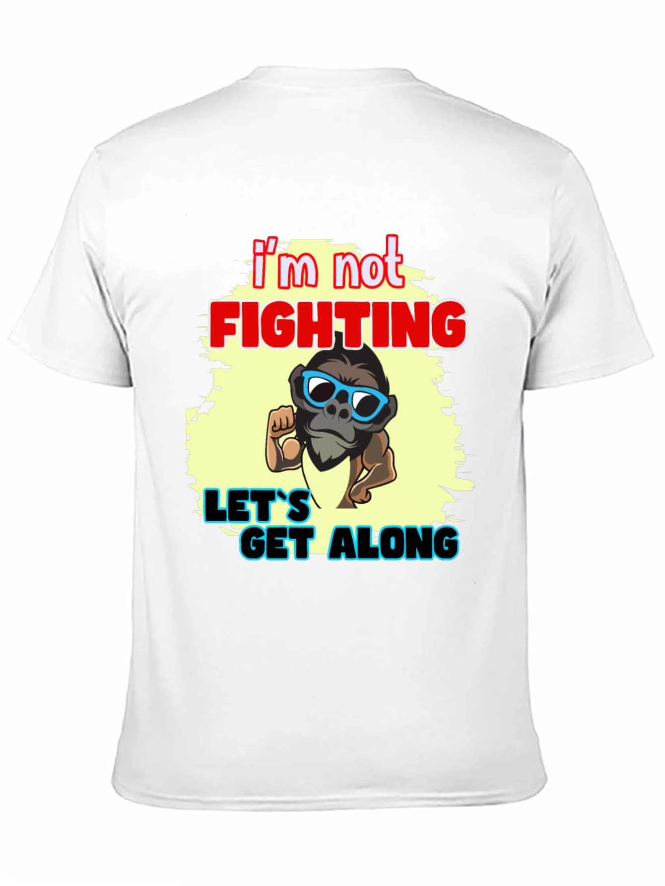 Black I'm Not Fighting - Let's Get Along Graphic Tee view 11