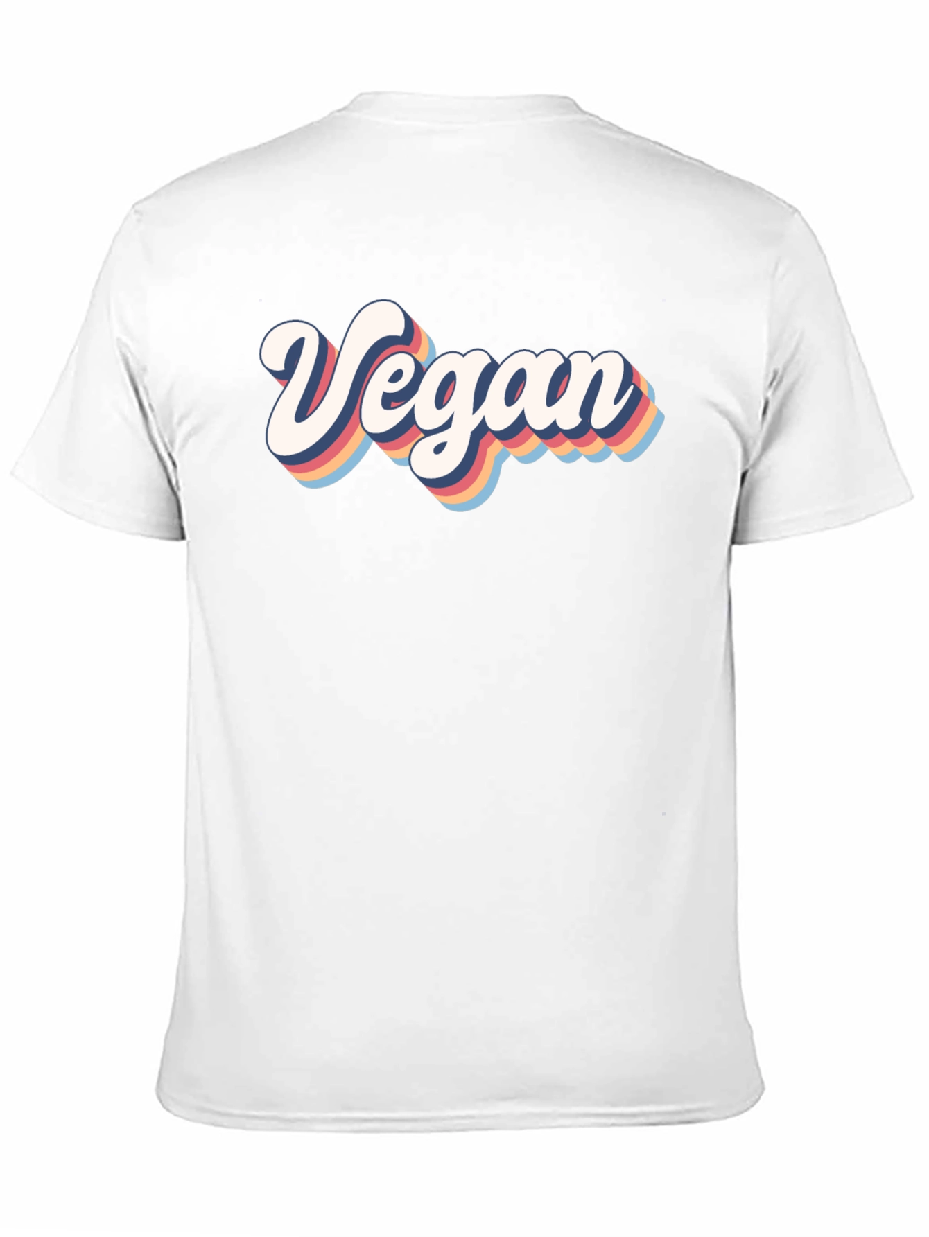 Black Retro Vegan T-Shirt - Short Sleeve Black Tee view 11