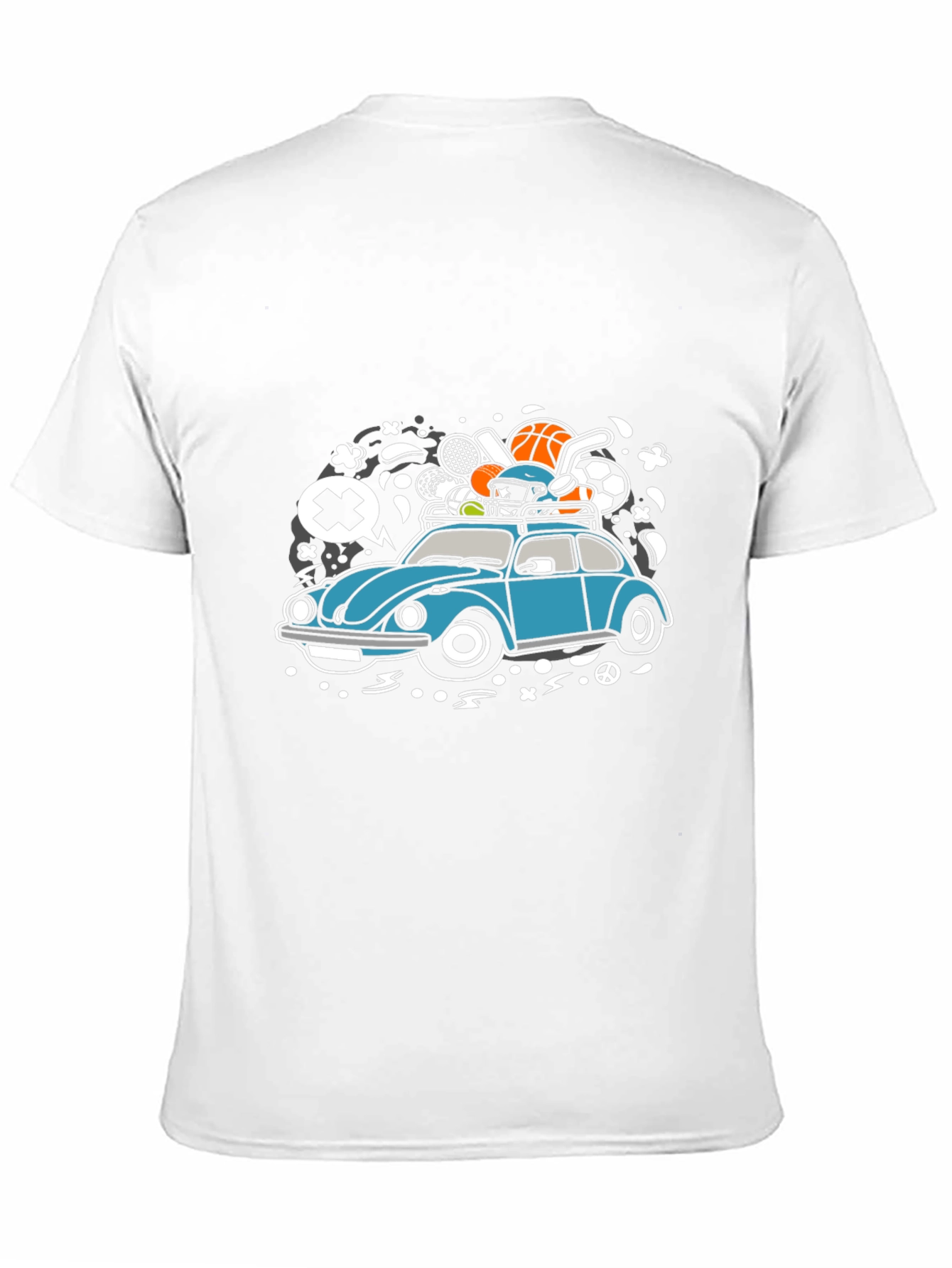 Black Sports Car Graphic Tee view 11