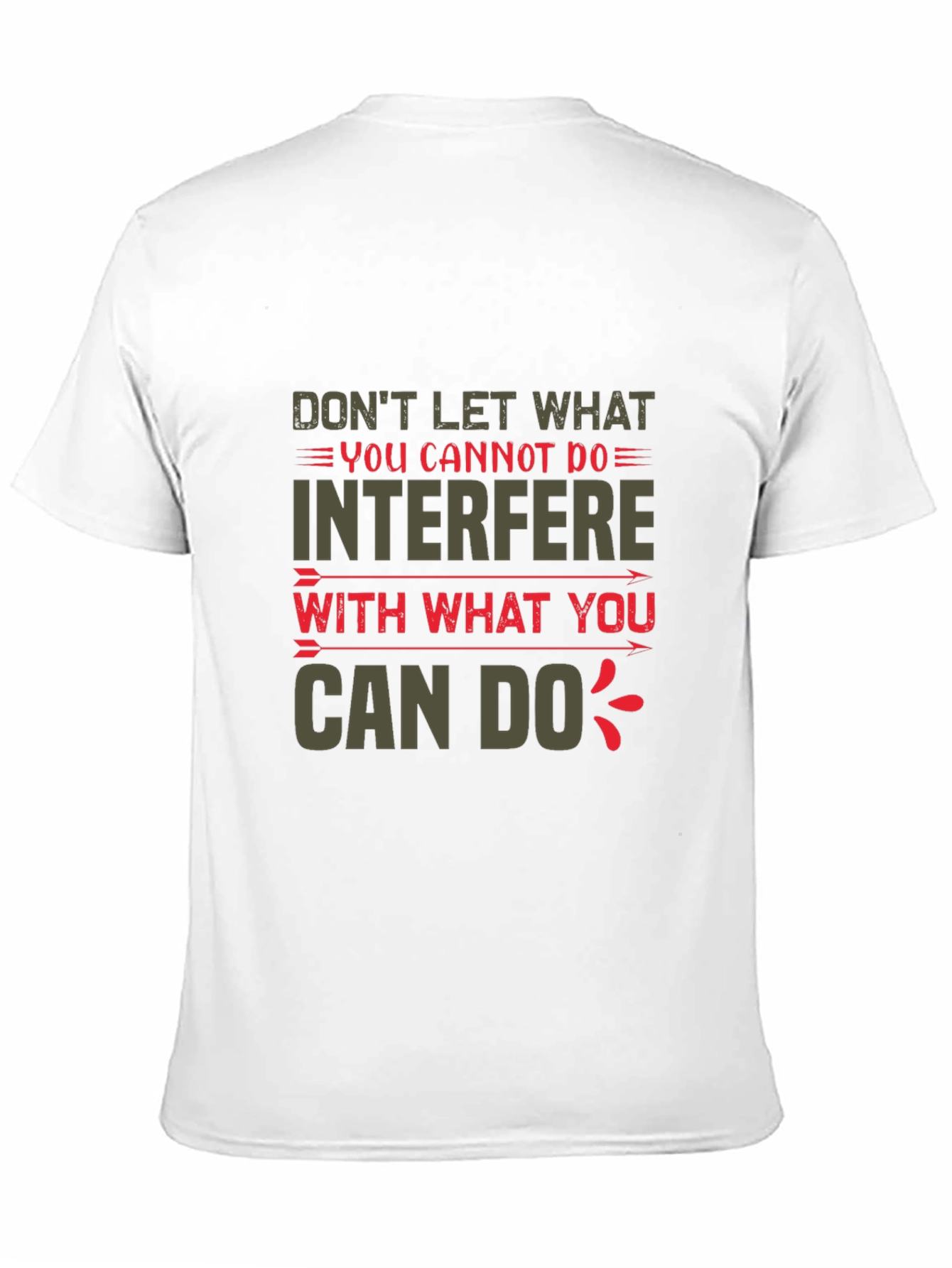 Black Motivational Graphic T-Shirt - Positive Quote Tee view 11