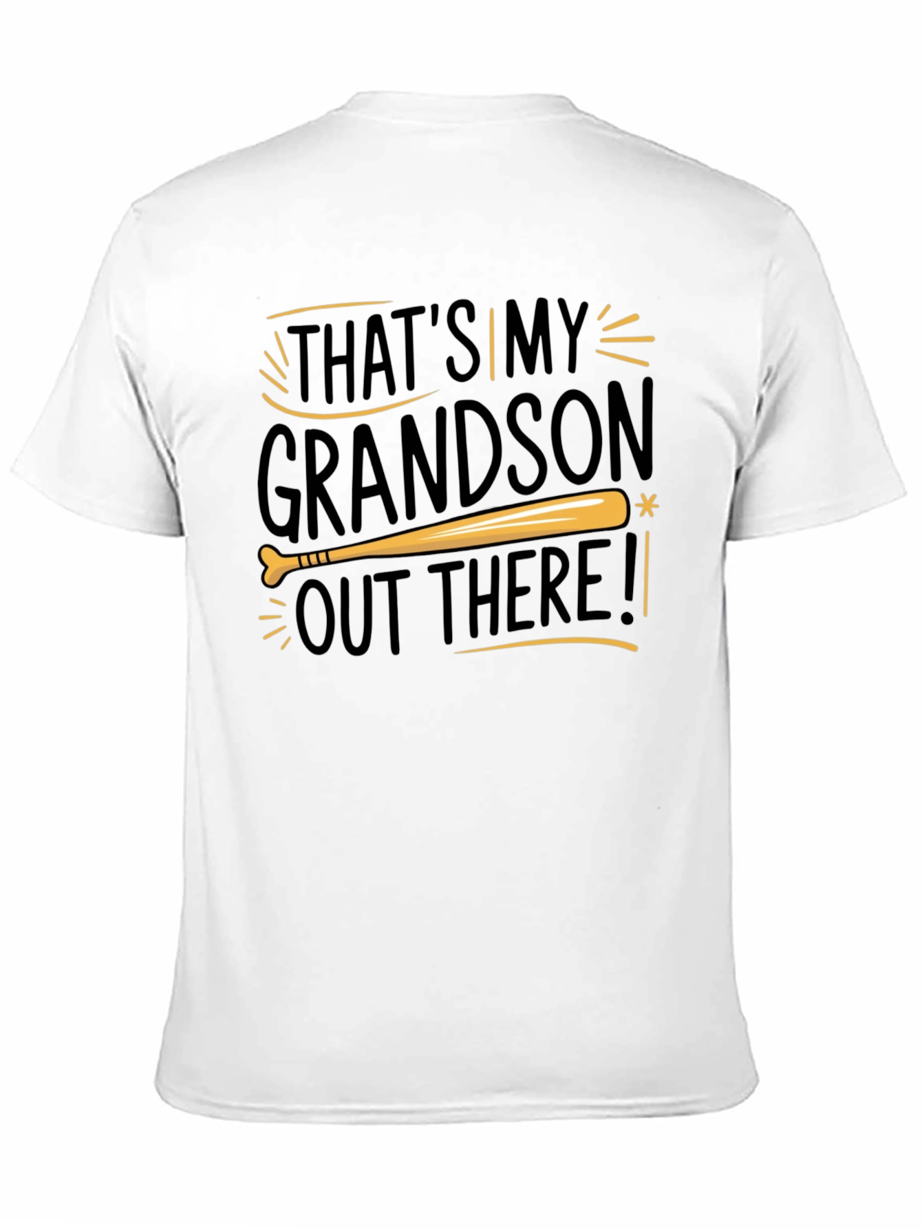 Black That's My Grandson Out There T-Shirt - Baseball Tee view 11