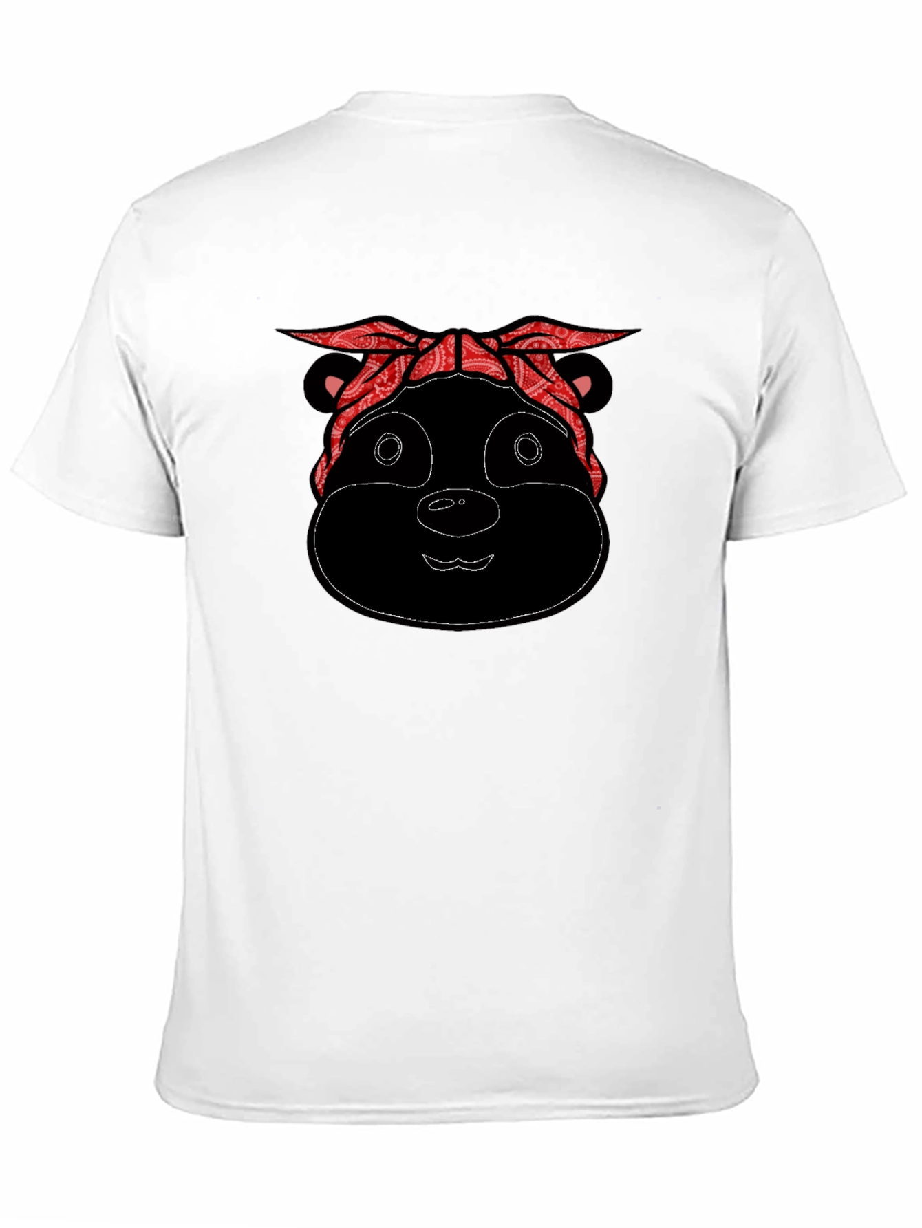 Black Bandana Bear Black T-Shirt view 11