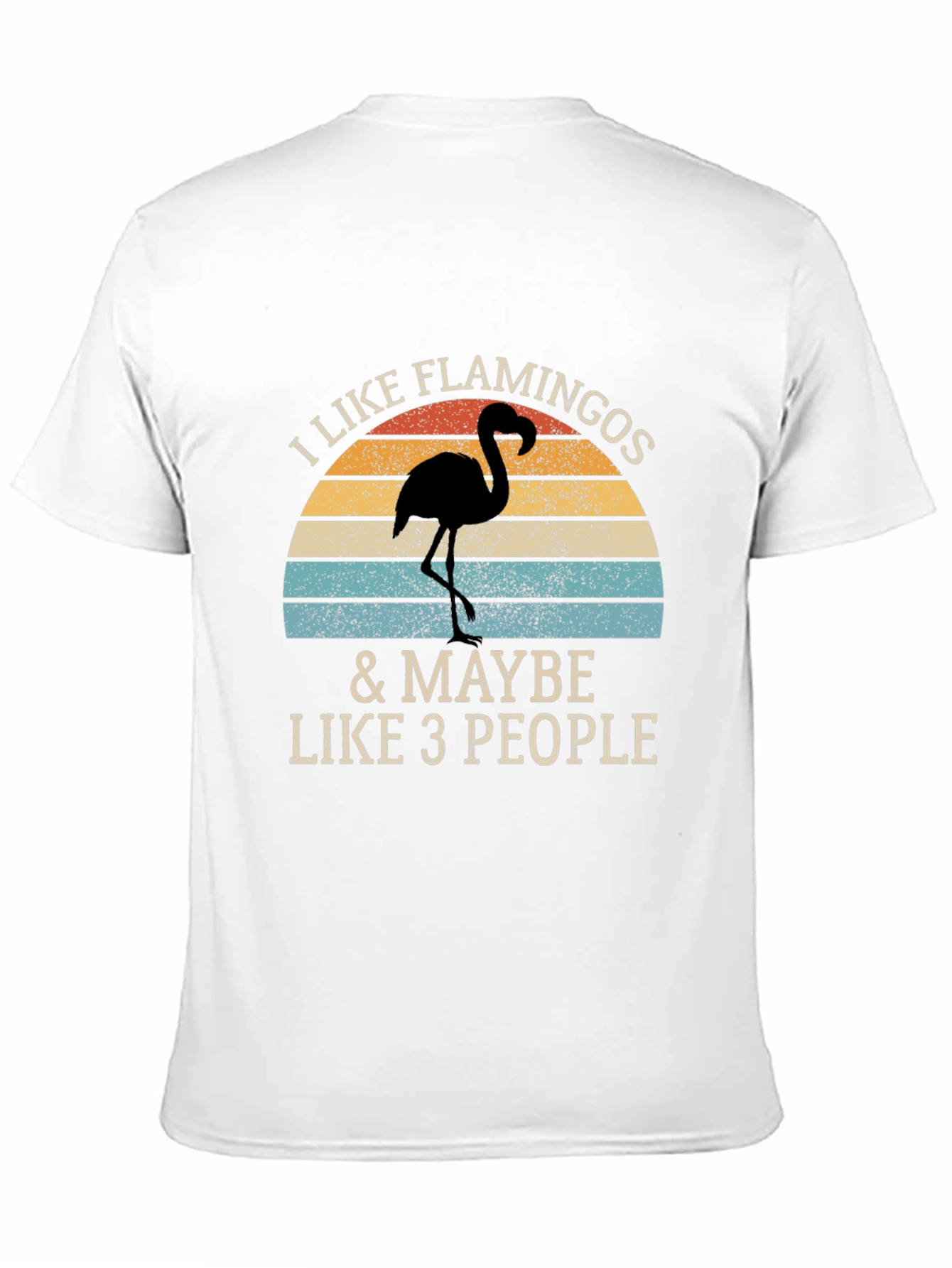 Black I Like Flamingos T-Shirt - Funny Graphic Tee view 11