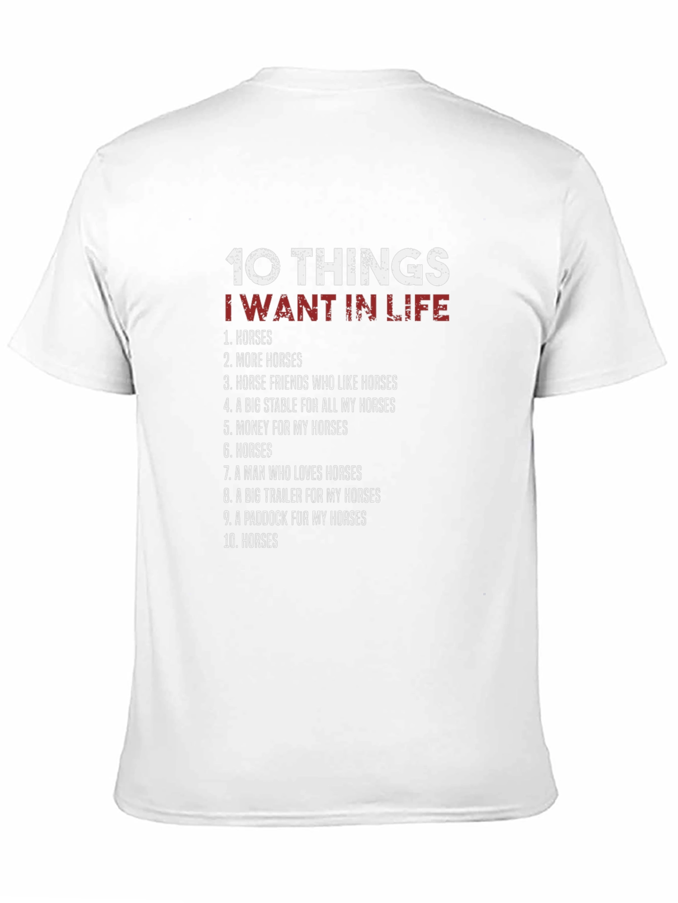 Black Horse Lover T-Shirt: 10 Things I Want In Life view 11