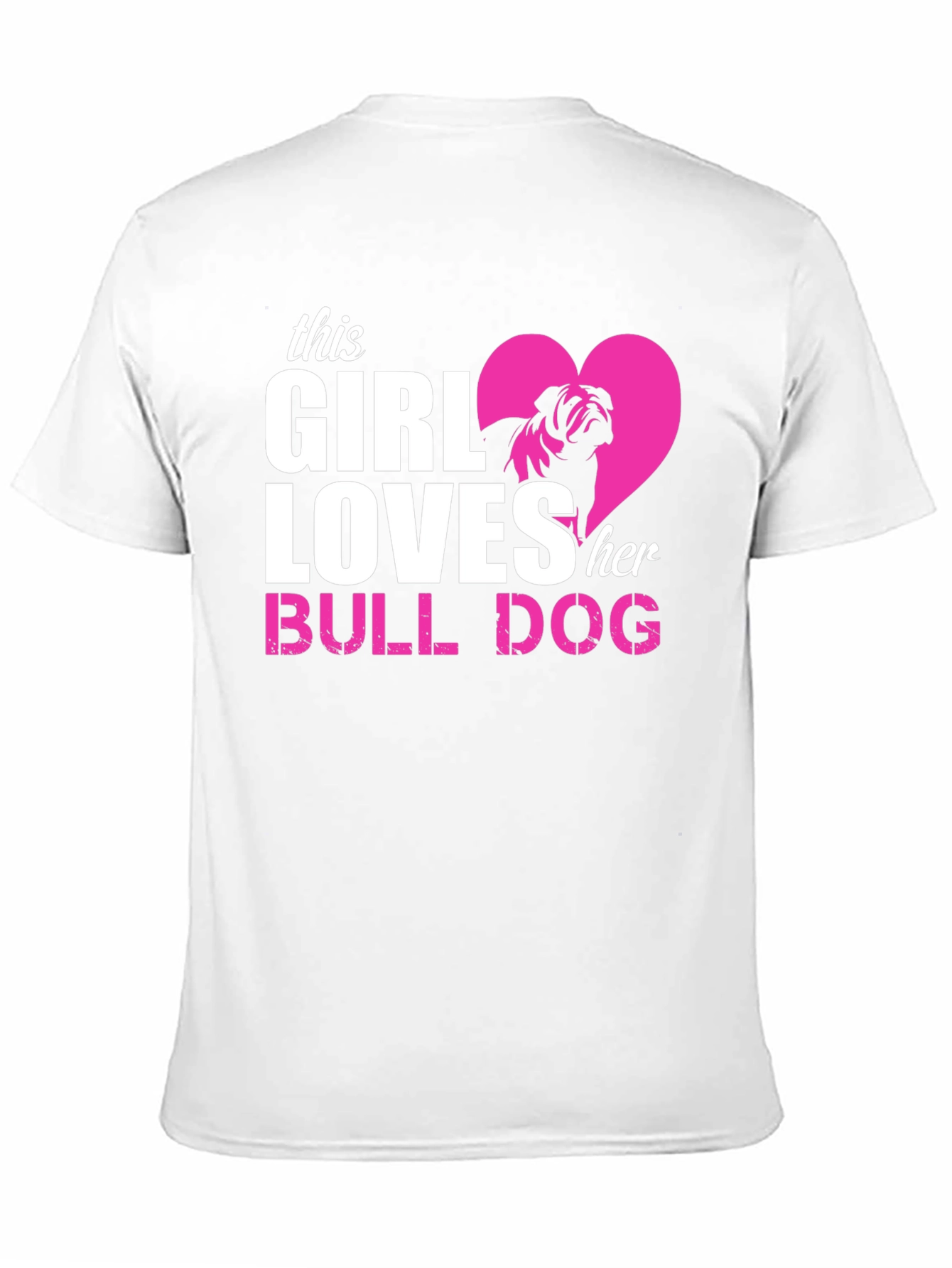 Black Girl Loves Bulldog T-Shirt view 11