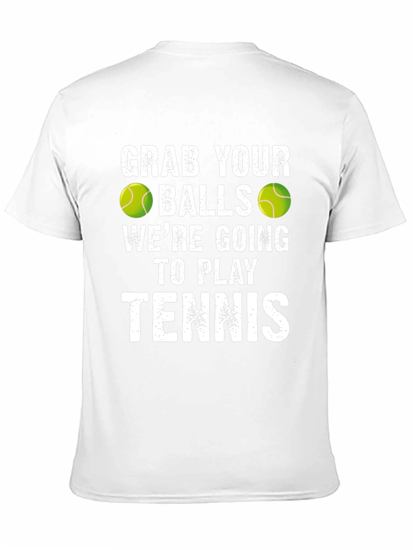 Black Funny Tennis T-Shirt: Grab Your Balls view 11