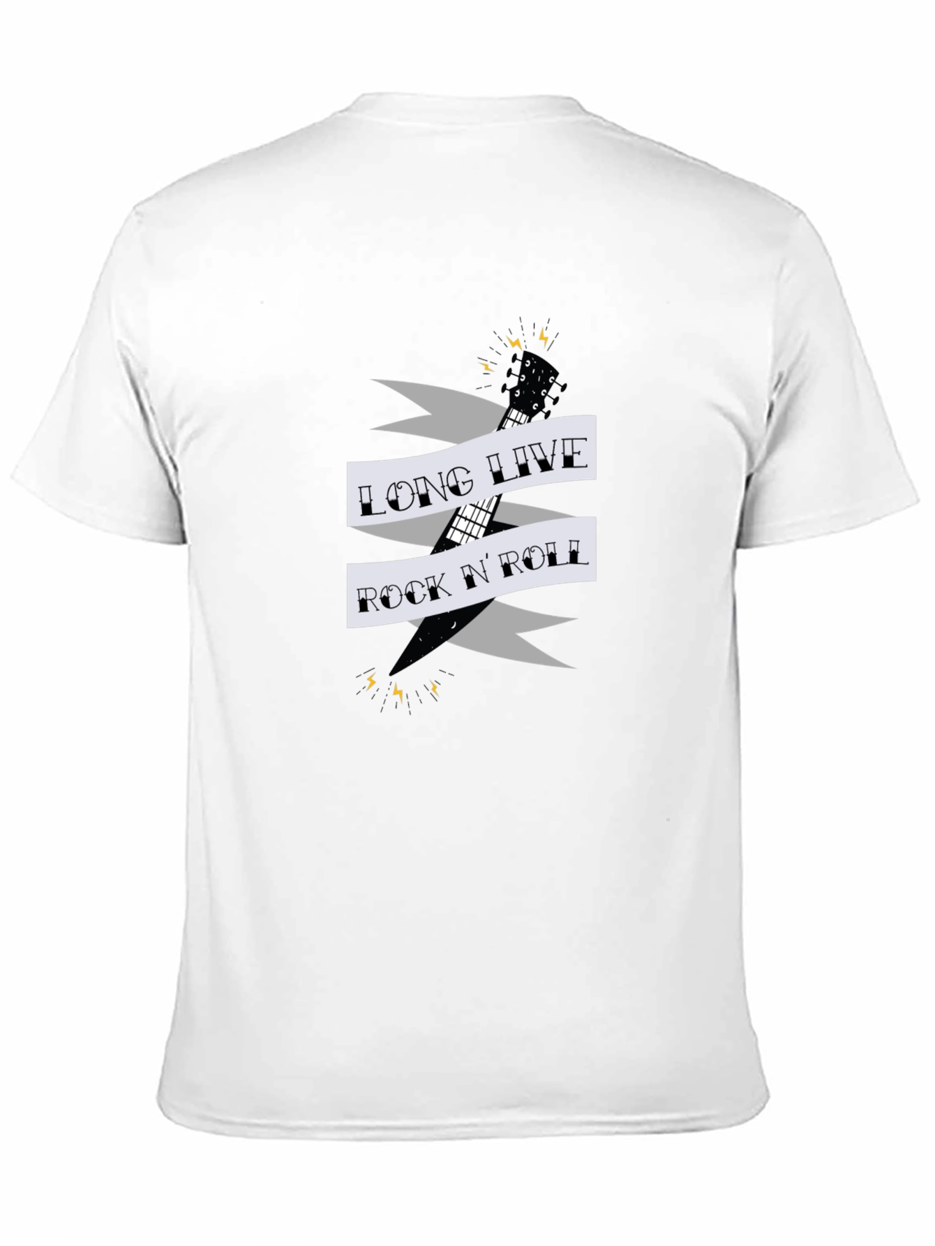 Black Long Live Rock N' Roll Graphic Tee view 11