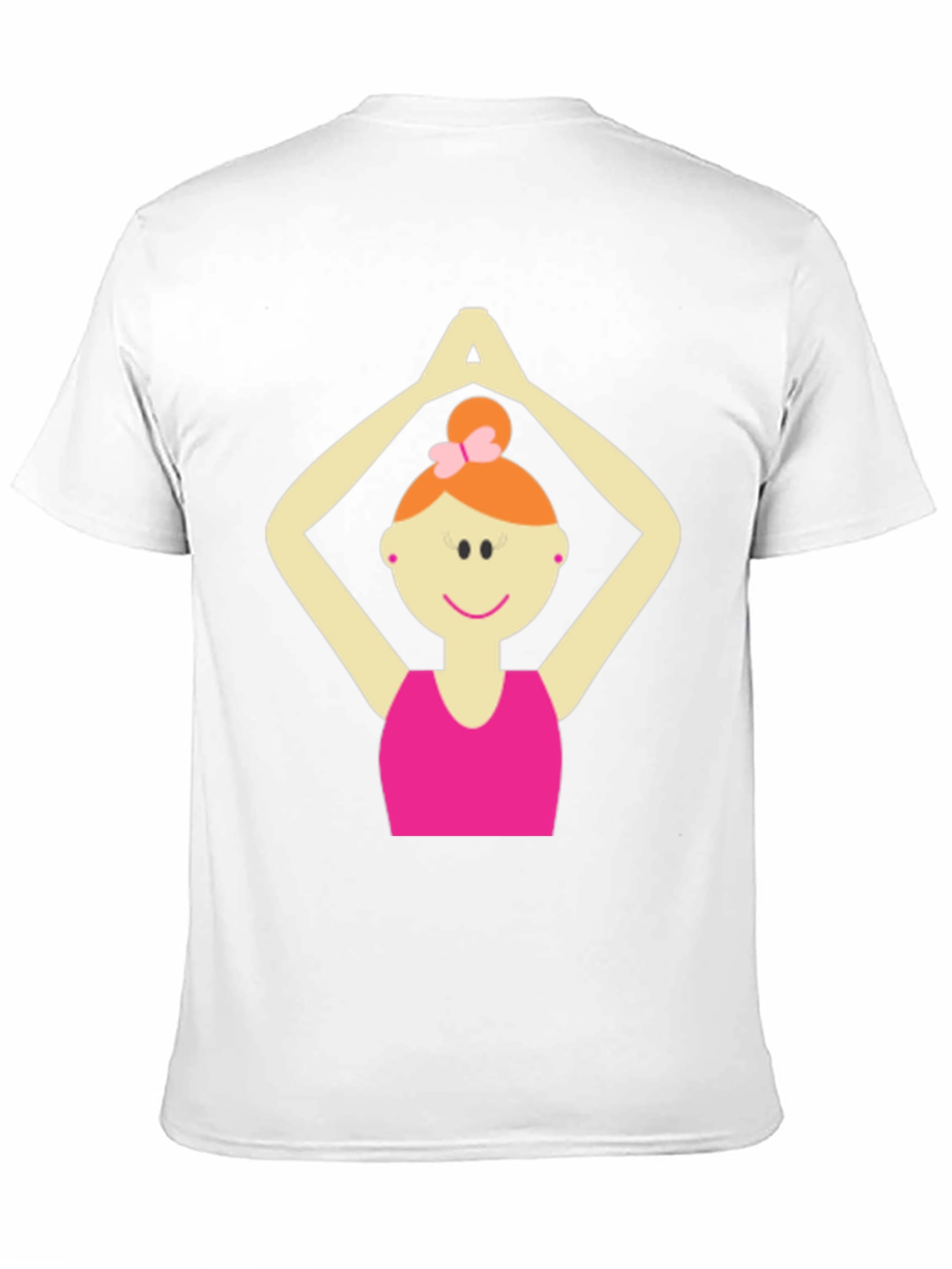 Black Yoga Girl Graphic Tee - Black Cotton Blend T-Shirt view 11