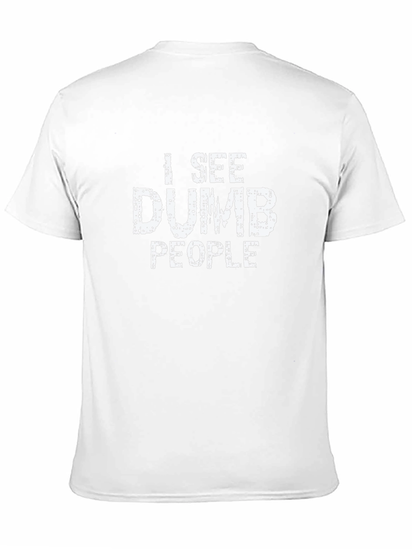 Black I See Dumb People Novelty Graphic Tee view 11
