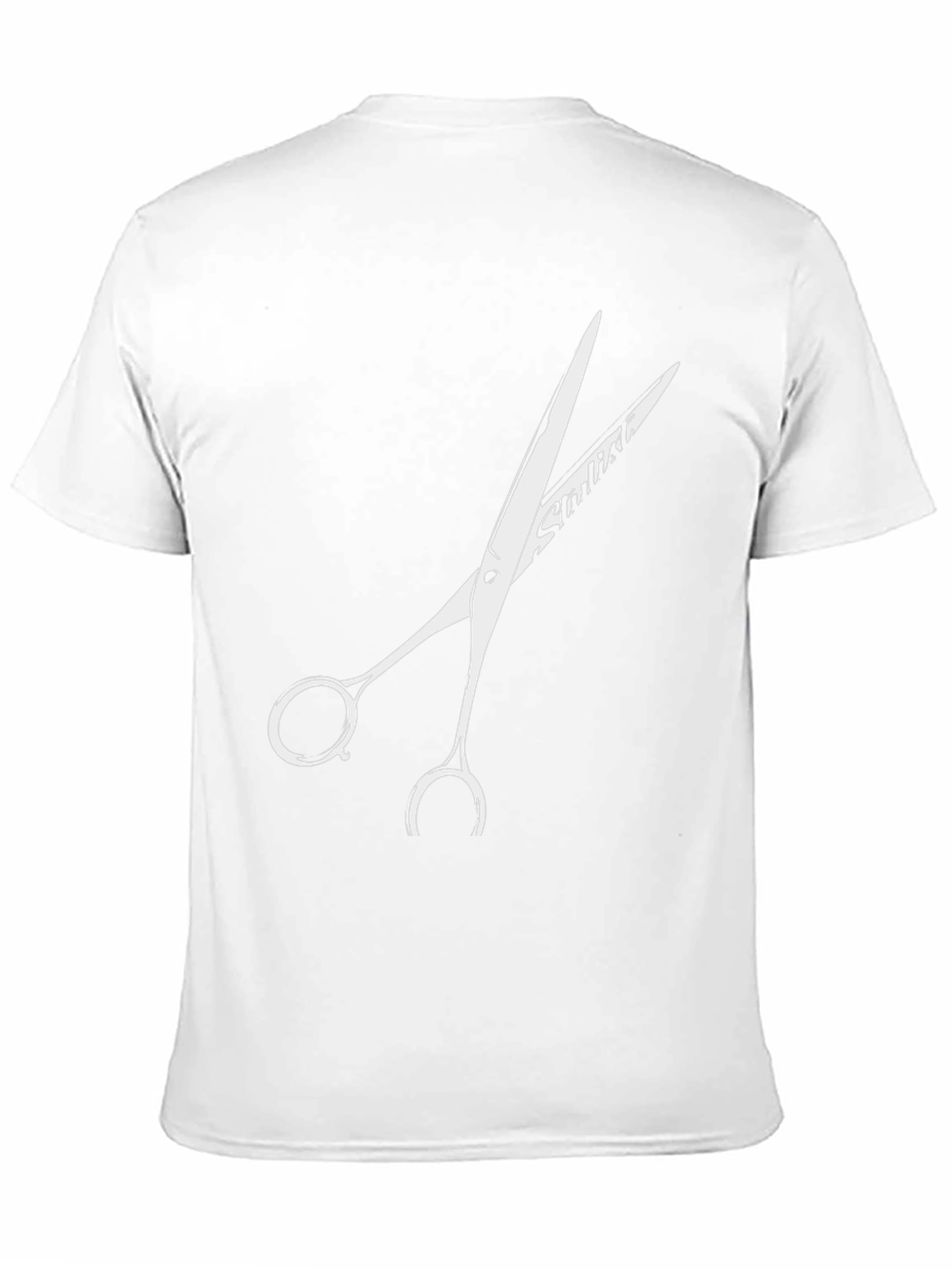 Black Stylist Scissors Graphic Tee - Cool Barber Shirt view 11