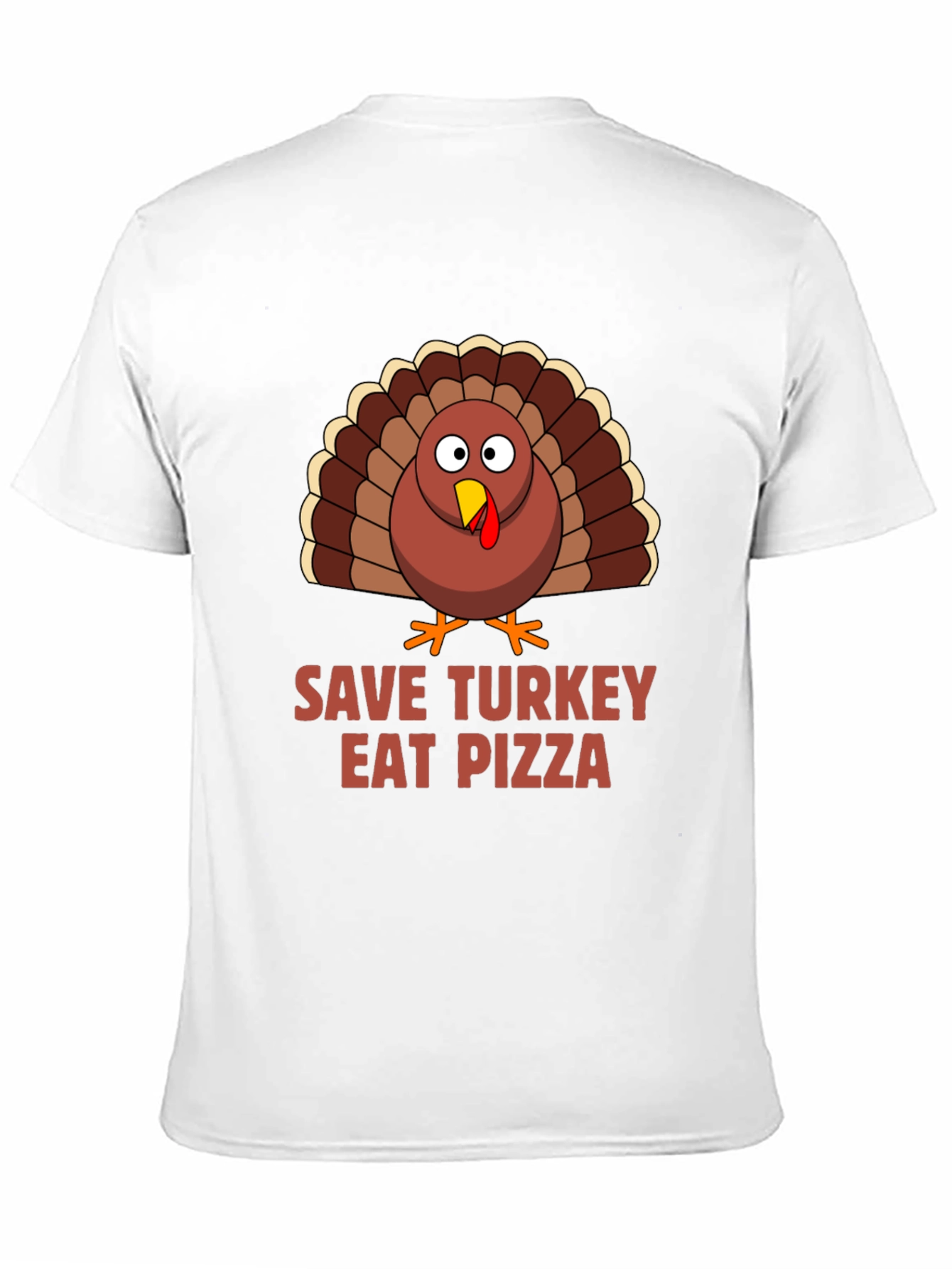 Black Save Turkey Eat Pizza T-Shirt view 11