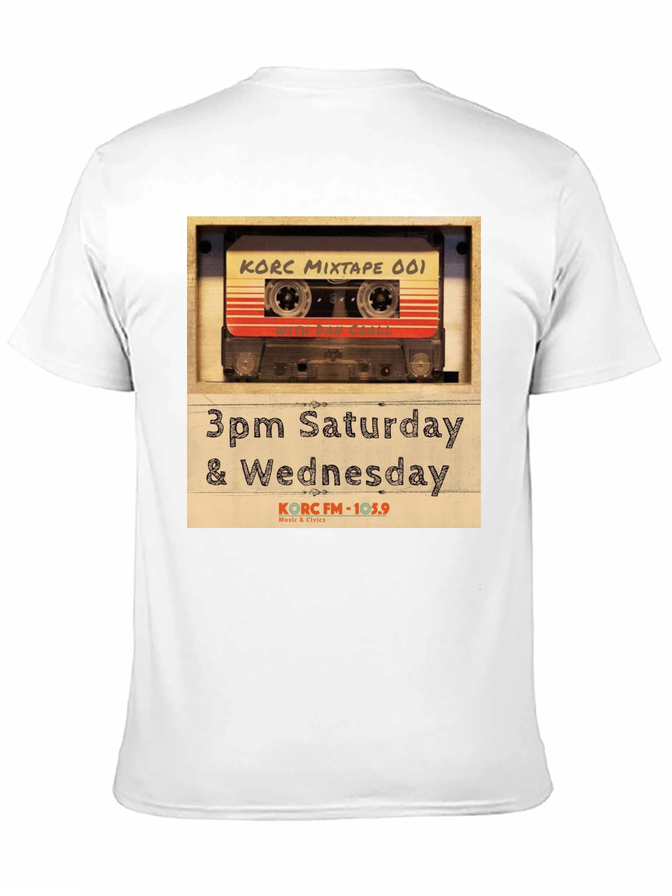 Black Retro KORC Mixtape T-Shirt - Music & Civic Pride view 11
