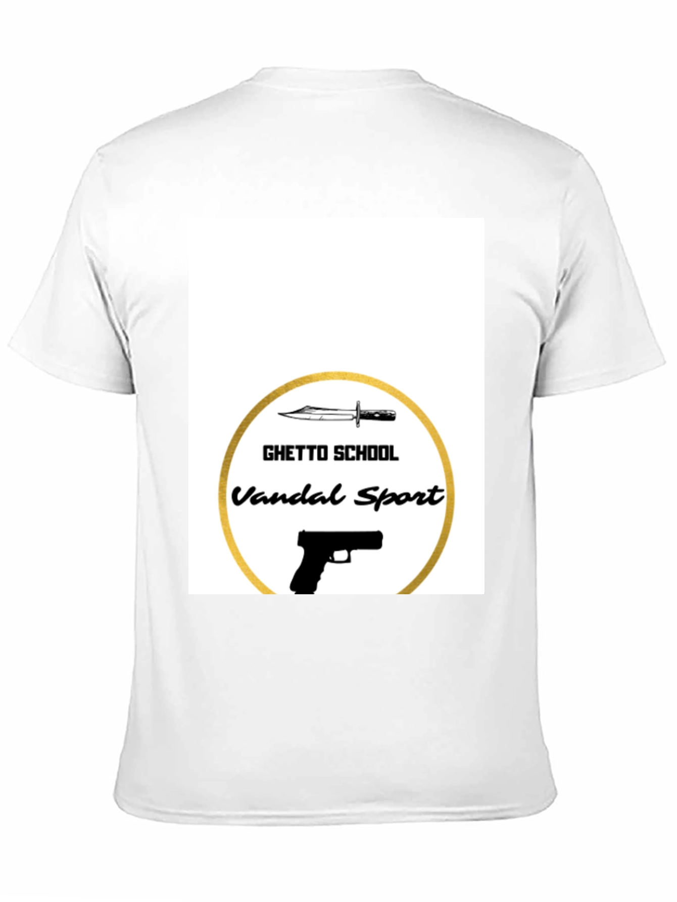 Black Ghetto School Vandal Sport Graphic Tee - Black view 11