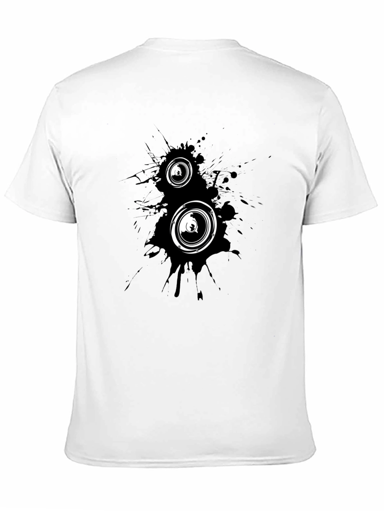 Black Black Graphic Tee - Speaker Design view 11