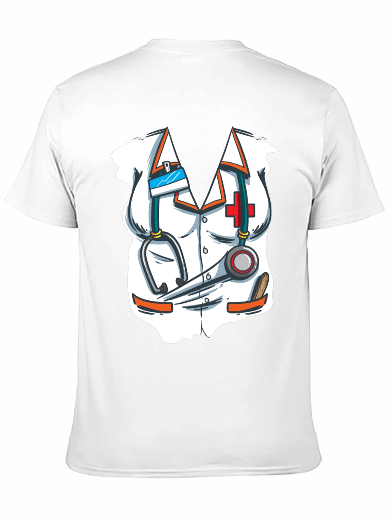 Black Nurse Costume T-Shirt - Novelty Graphic Tee view 11