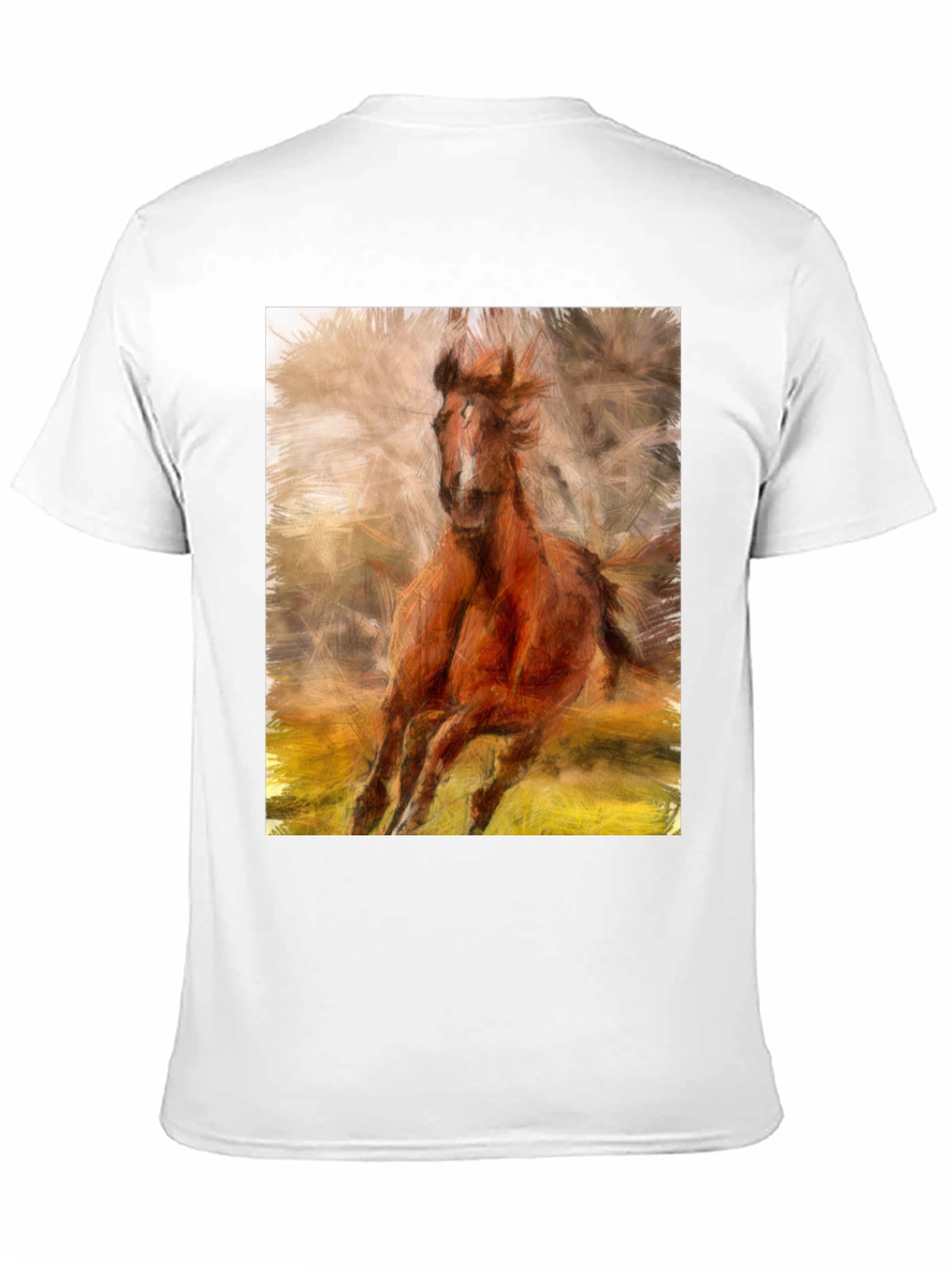 Black Horse Graphic Black T-Shirt view 11