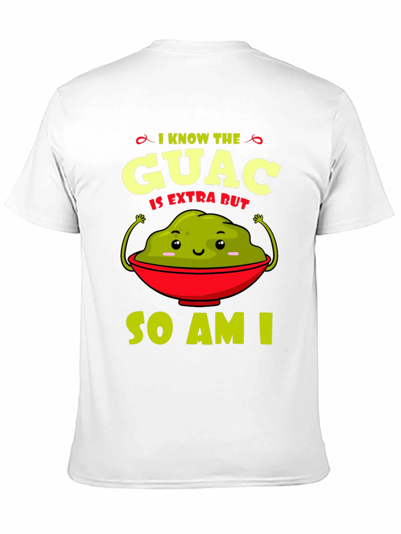 Black Guac Is Extra Graphic Tee - Funny Avocado T-Shirt view 11
