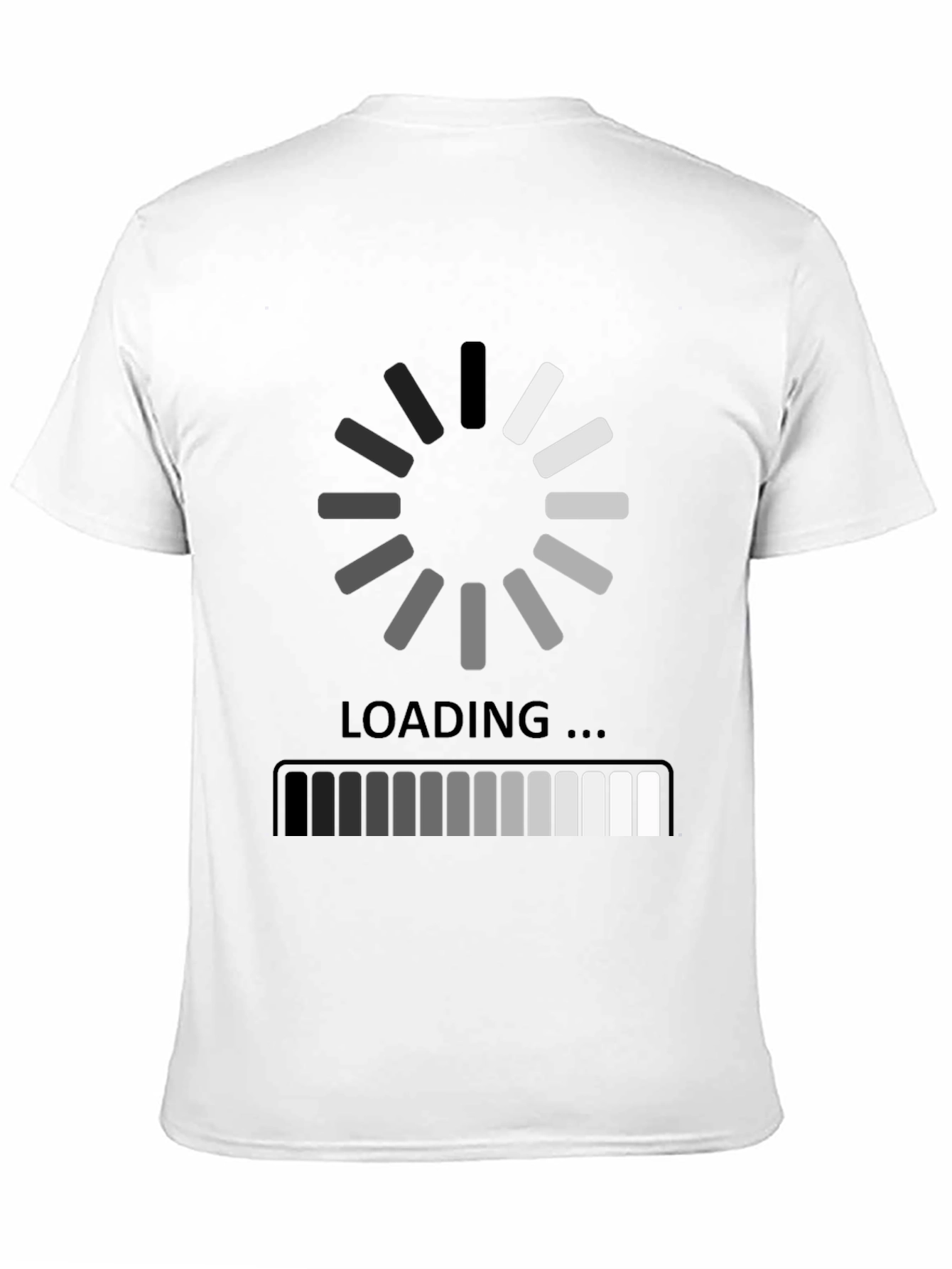 Black Loading Black Graphic Tee - Gamer Humor Shirt view 11