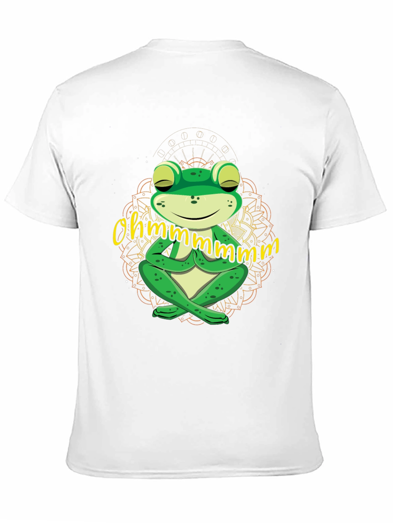 Black Ohm Frog T-Shirt - Meditating Yoga Frog Tee view 11