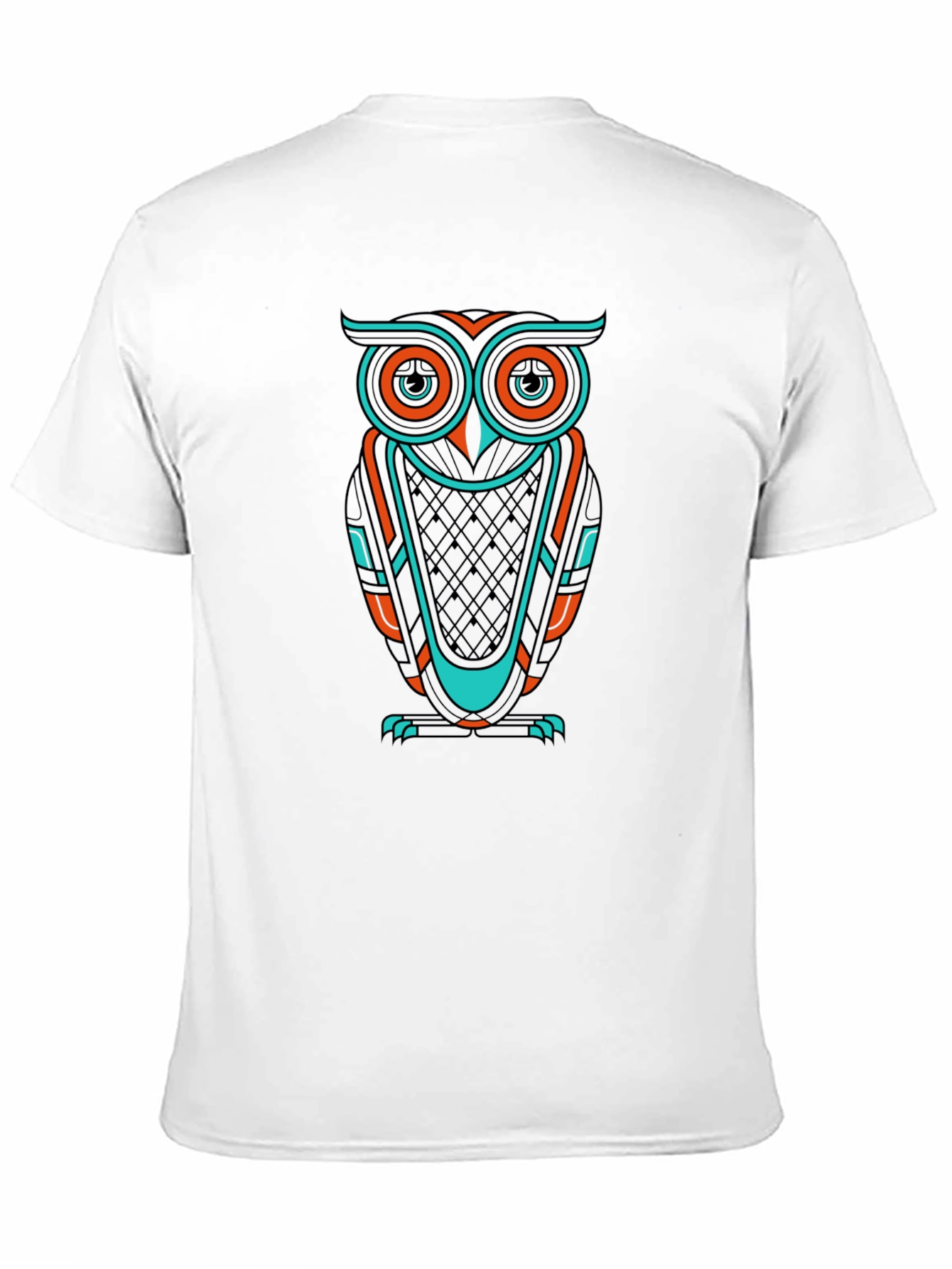 Black Owl Graphic Print Crew Neck T-Shirt view 11