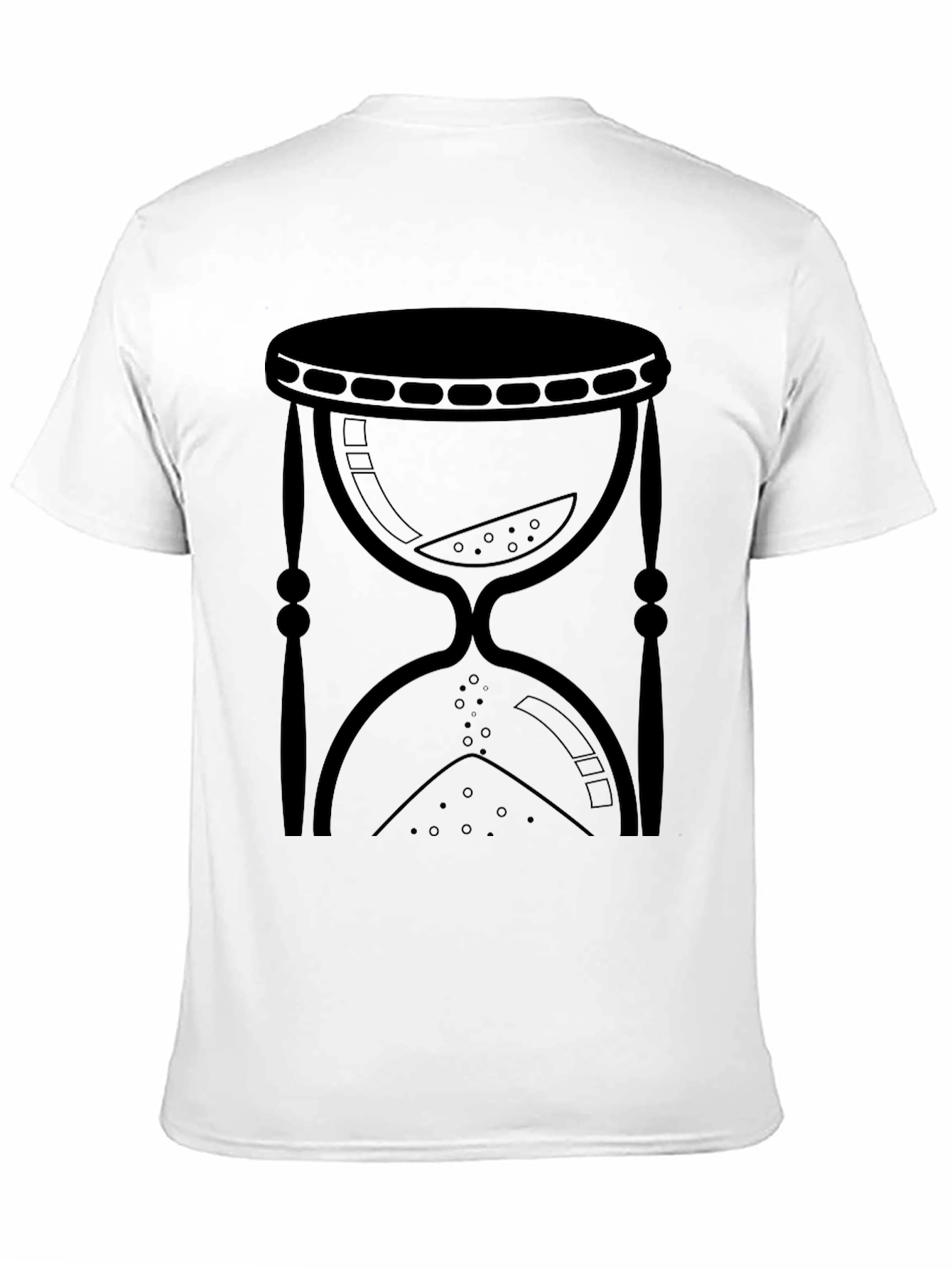 Black Hourglass Graphic Tee - Timeless Design view 11