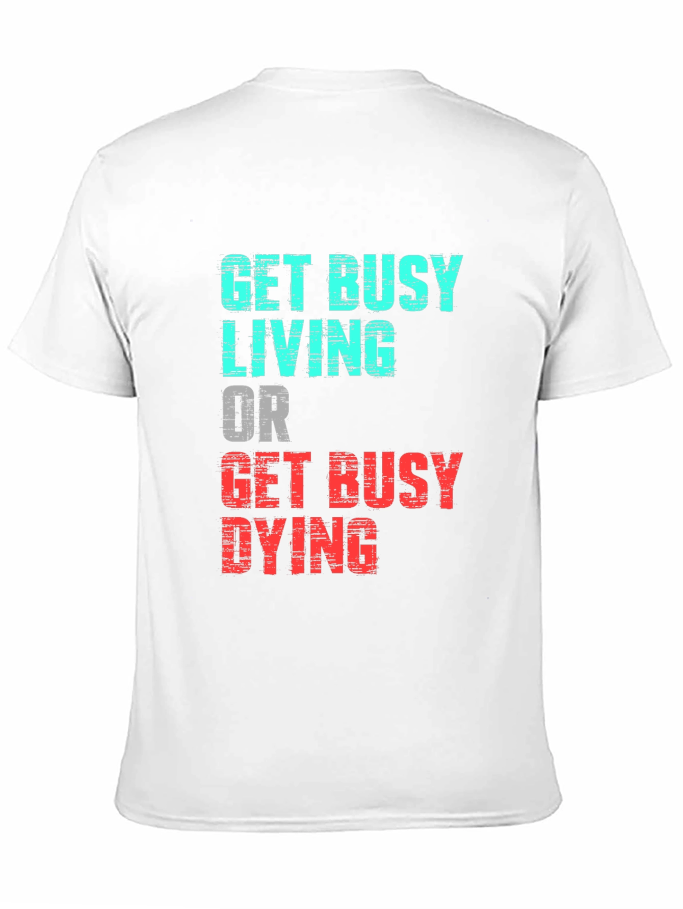 Black Get Busy Living Graphic Tee view 11