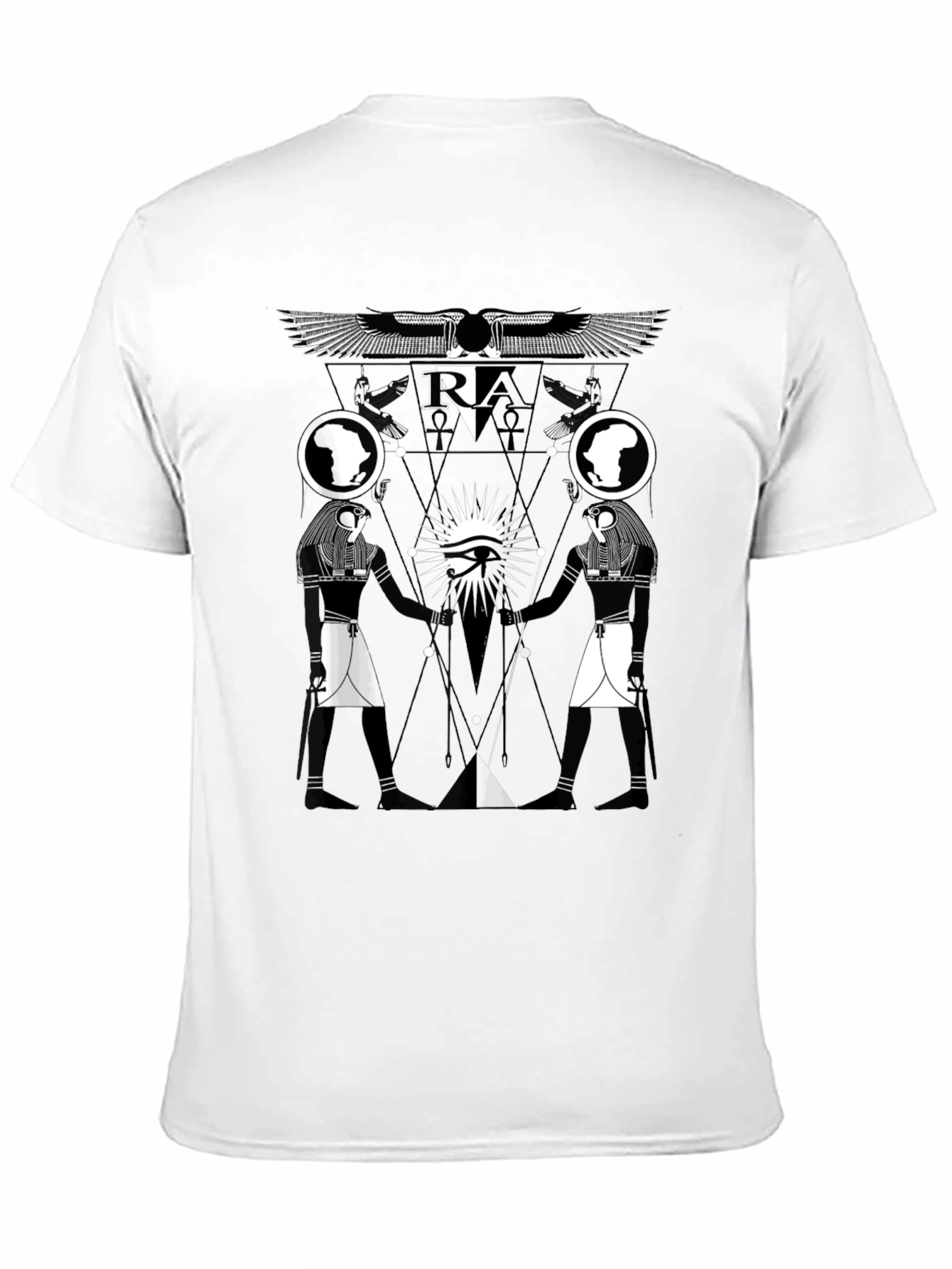 Black Egyptian Ra Graphic Tee view 11
