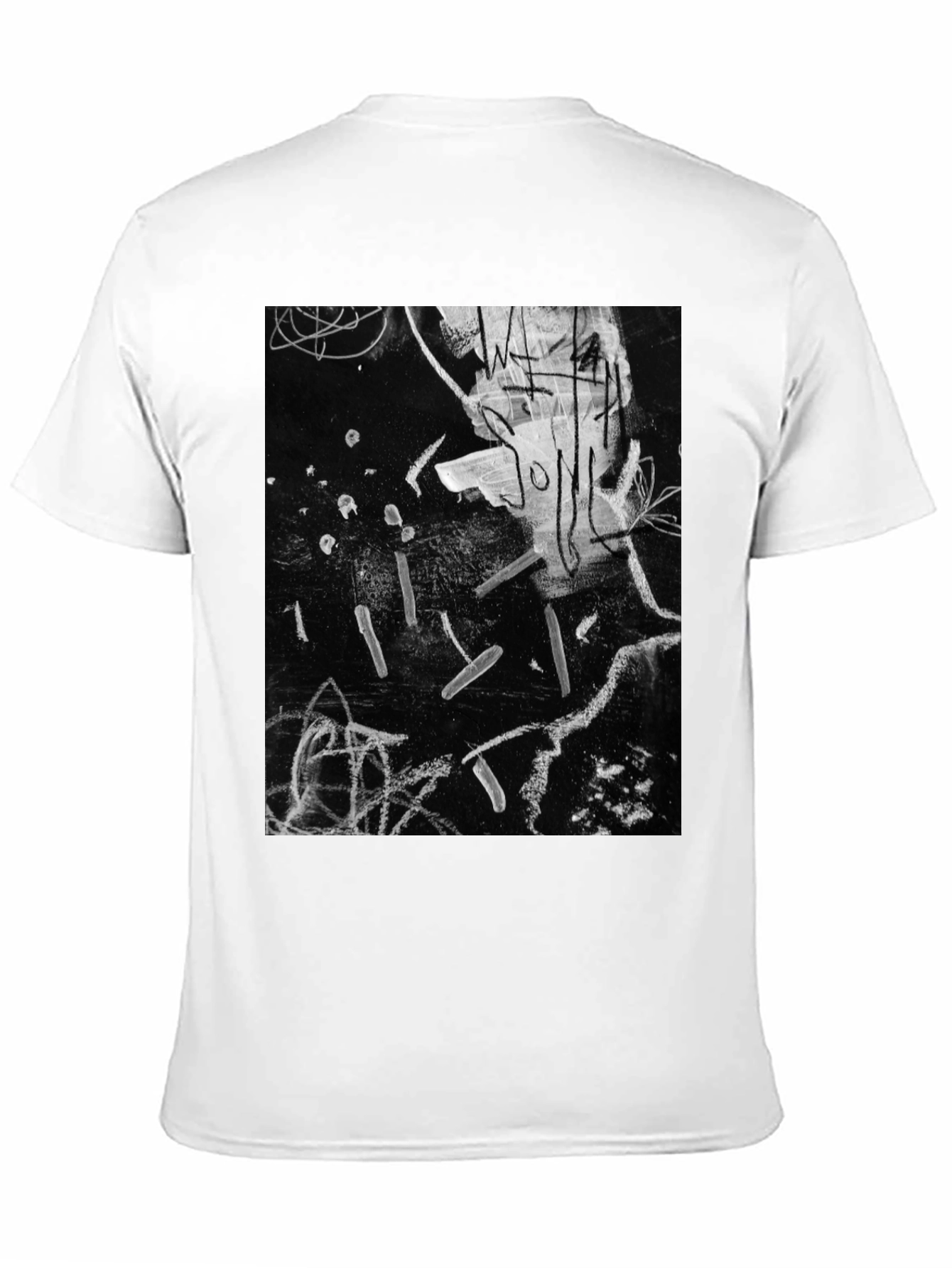 Black Abstract Art Black T-Shirt view 11