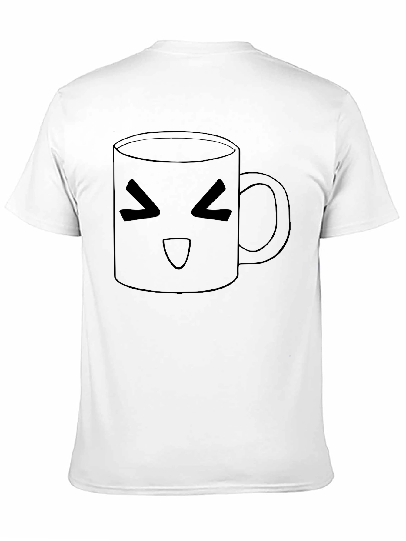 Black Kawaii Coffee Mug Graphic Tee - Black view 11