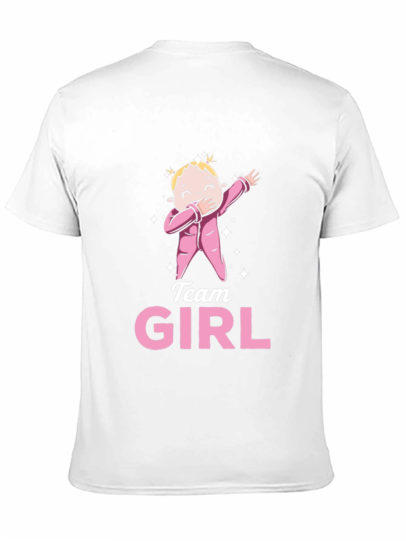 Black Team Girl Gender Reveal T-Shirt view 11