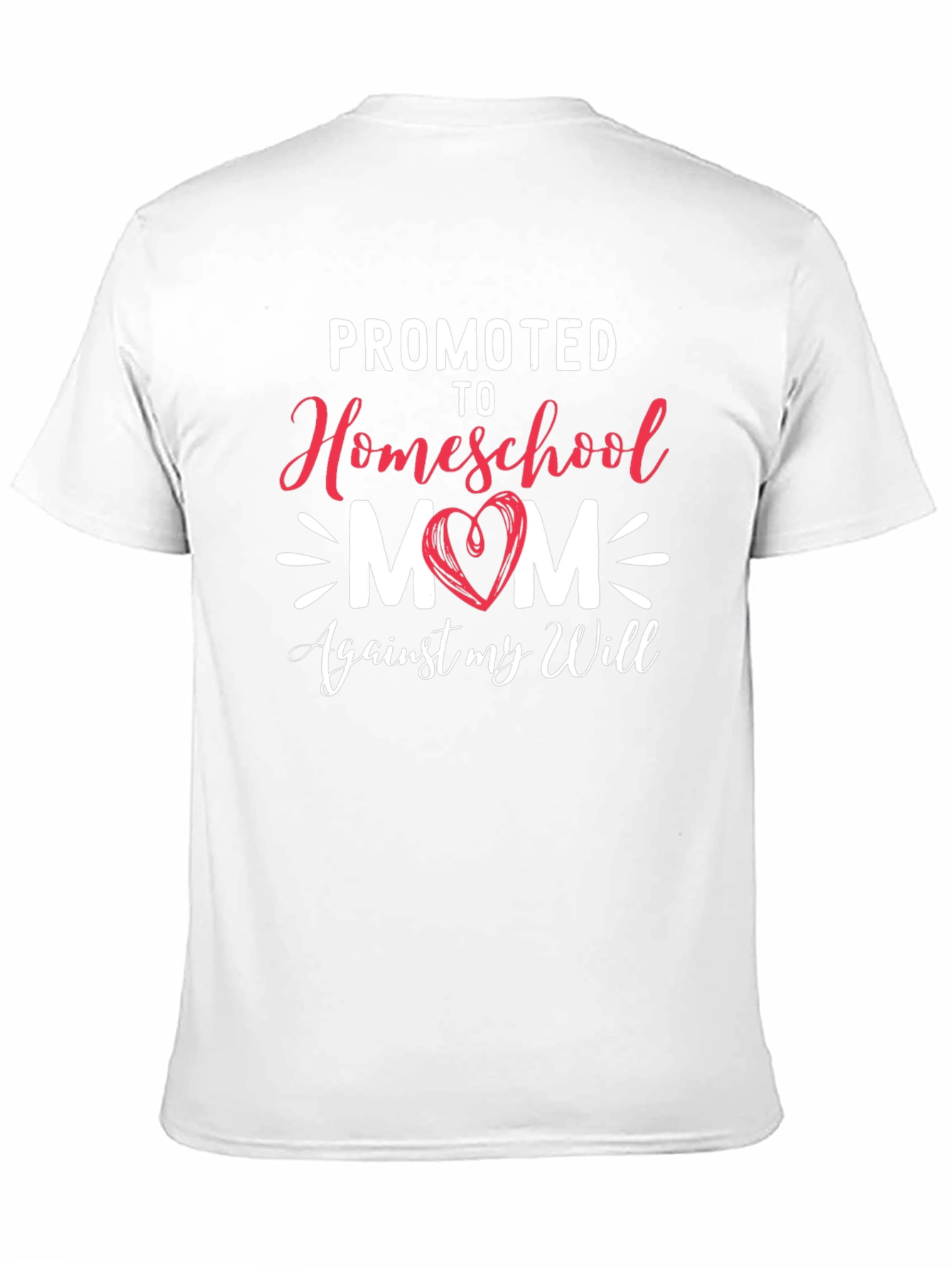Black Promoted to Homeschool Mom T-Shirt view 11