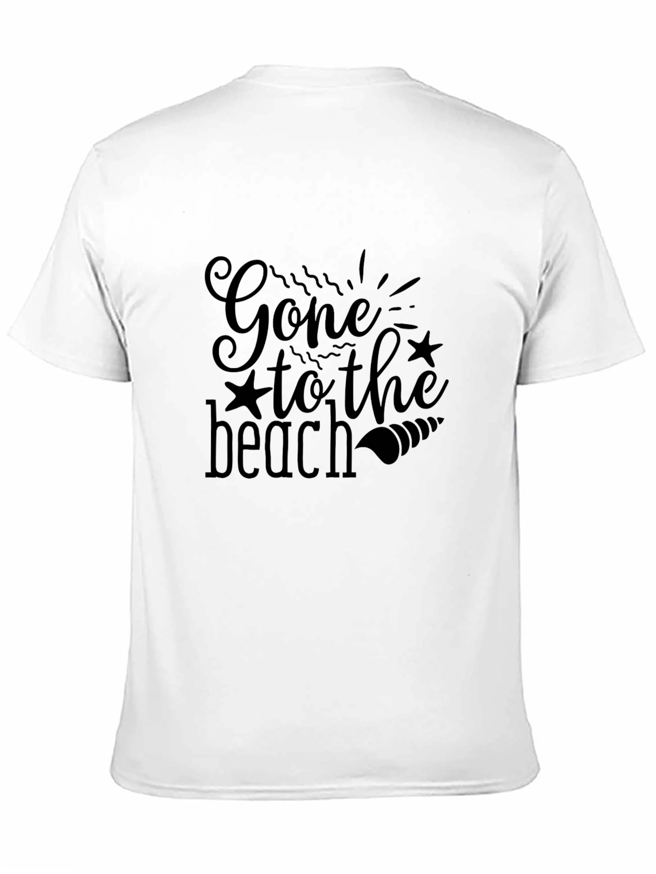 Black Gone to the Beach Black Graphic Tee view 11