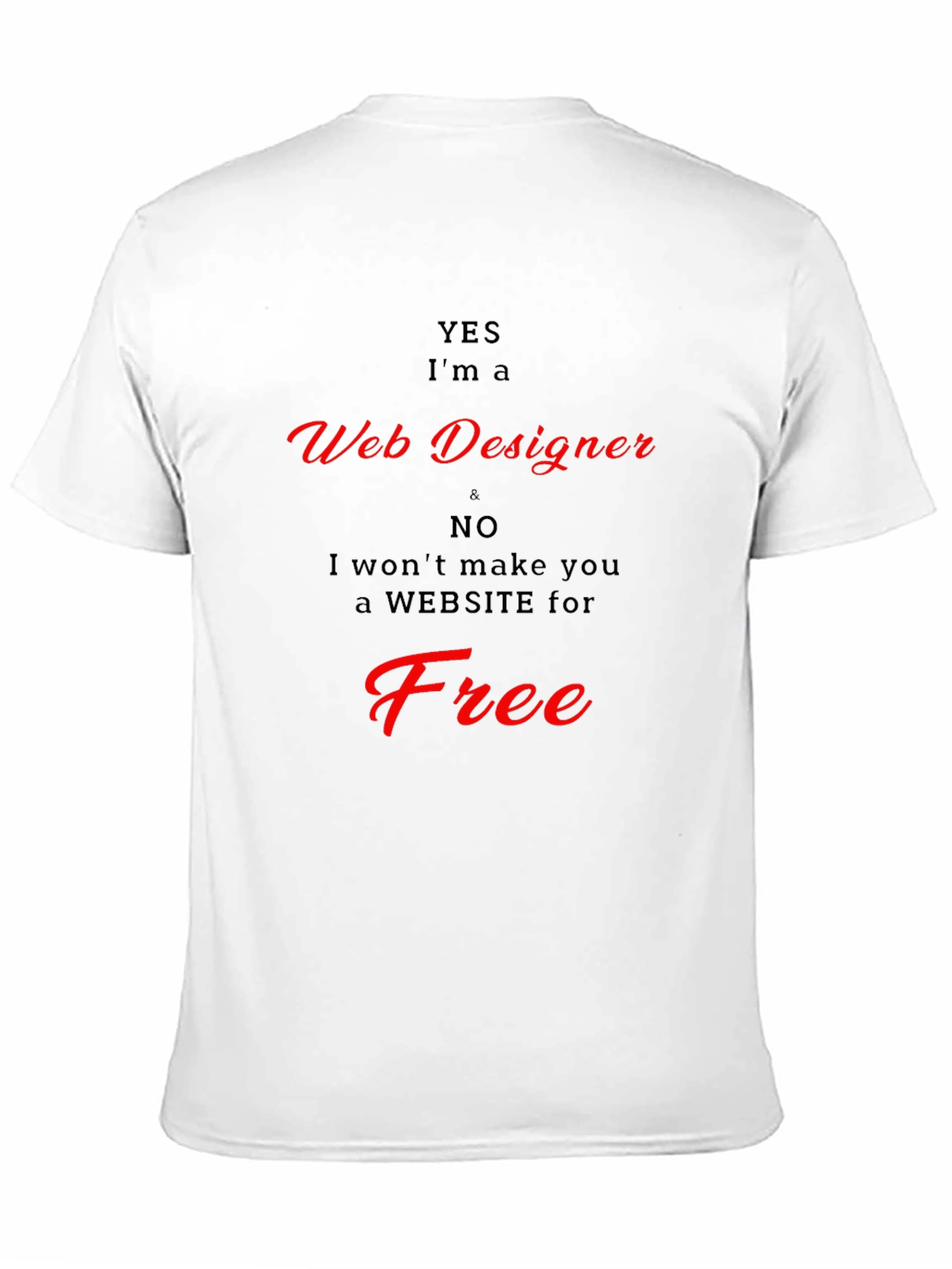 Black Web Designer T-Shirt - Funny Graphic Tee view 11